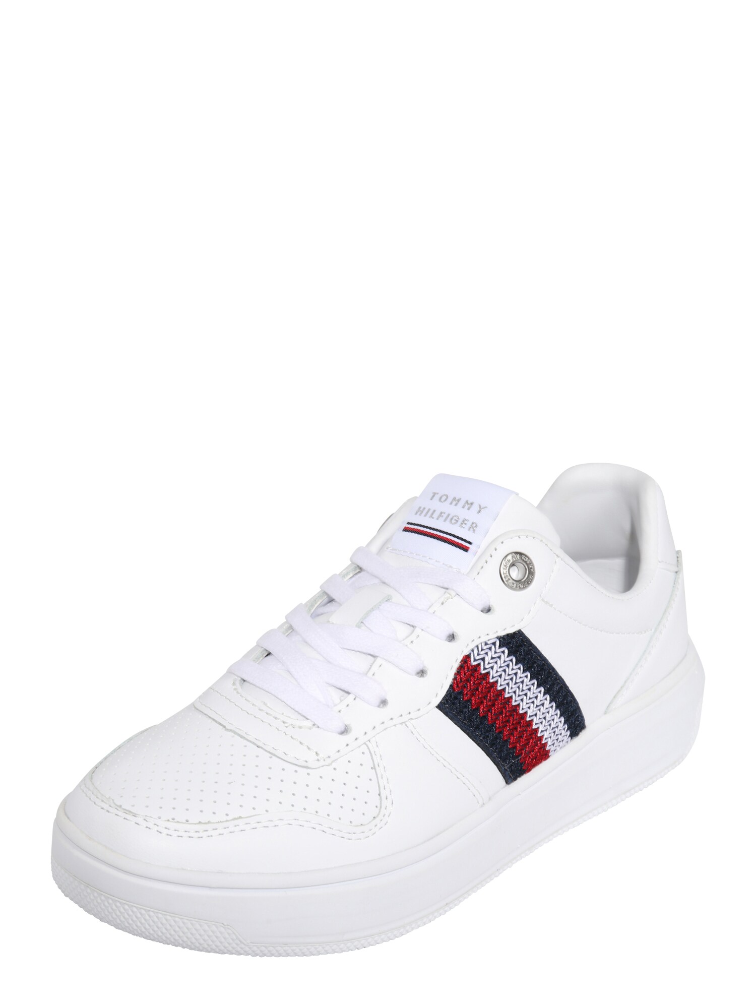 TOMMY HILFIGER Sportbačiai be auliuko  raudona / nakties mėlyna / balta