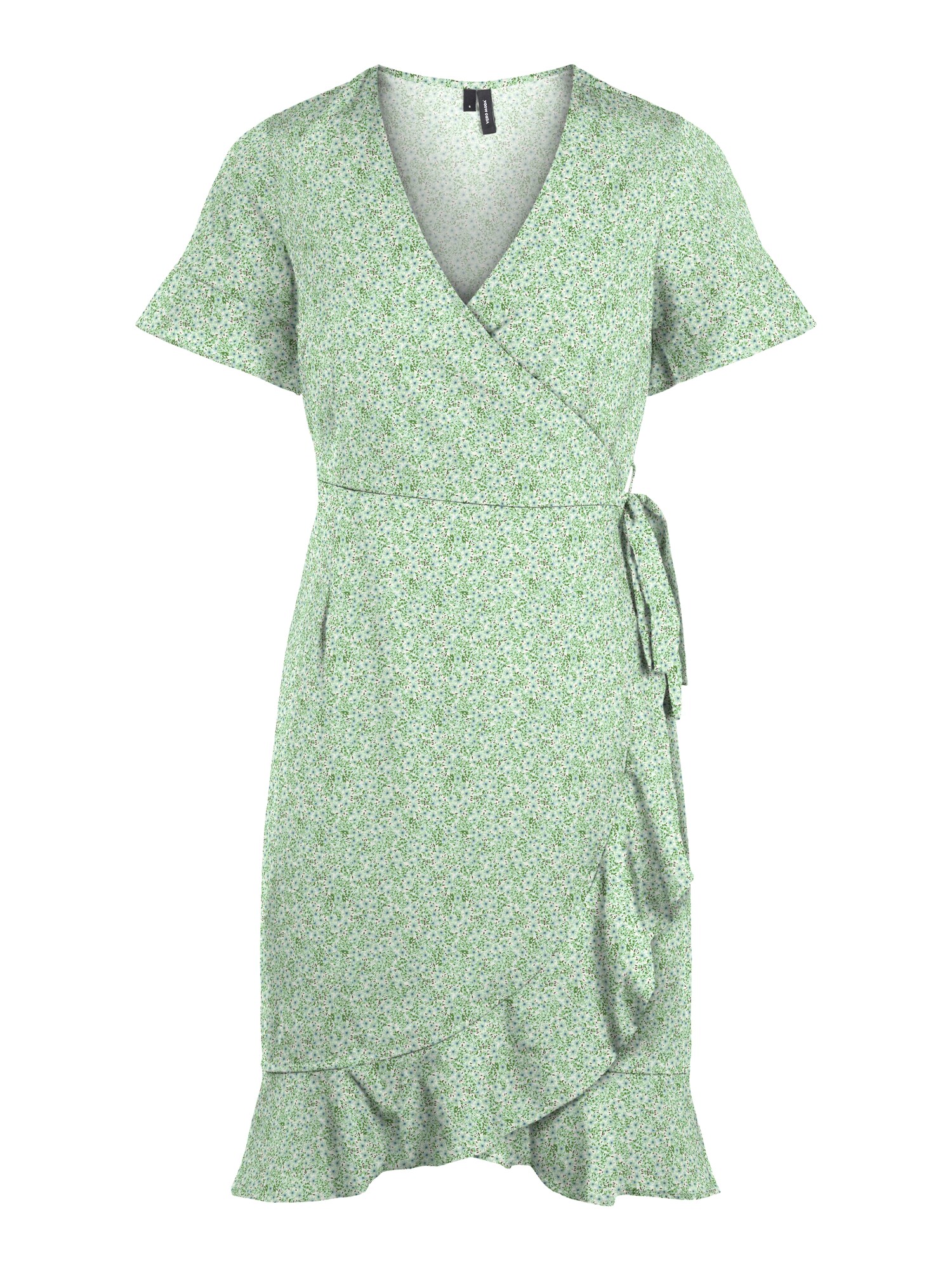 VERO MODA Šaty 'Henna'  svetlomodrá / svetlozelená / biela