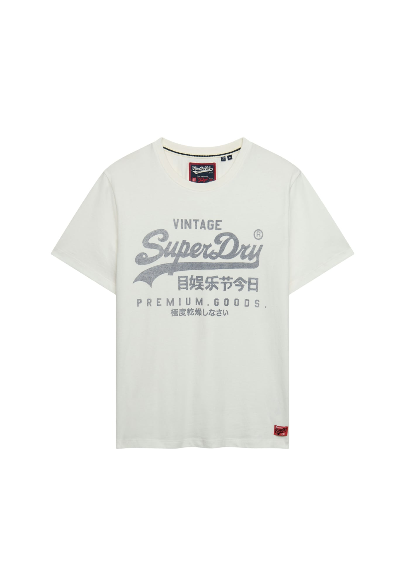 Superdry & Co Tricou Classic crem / safir