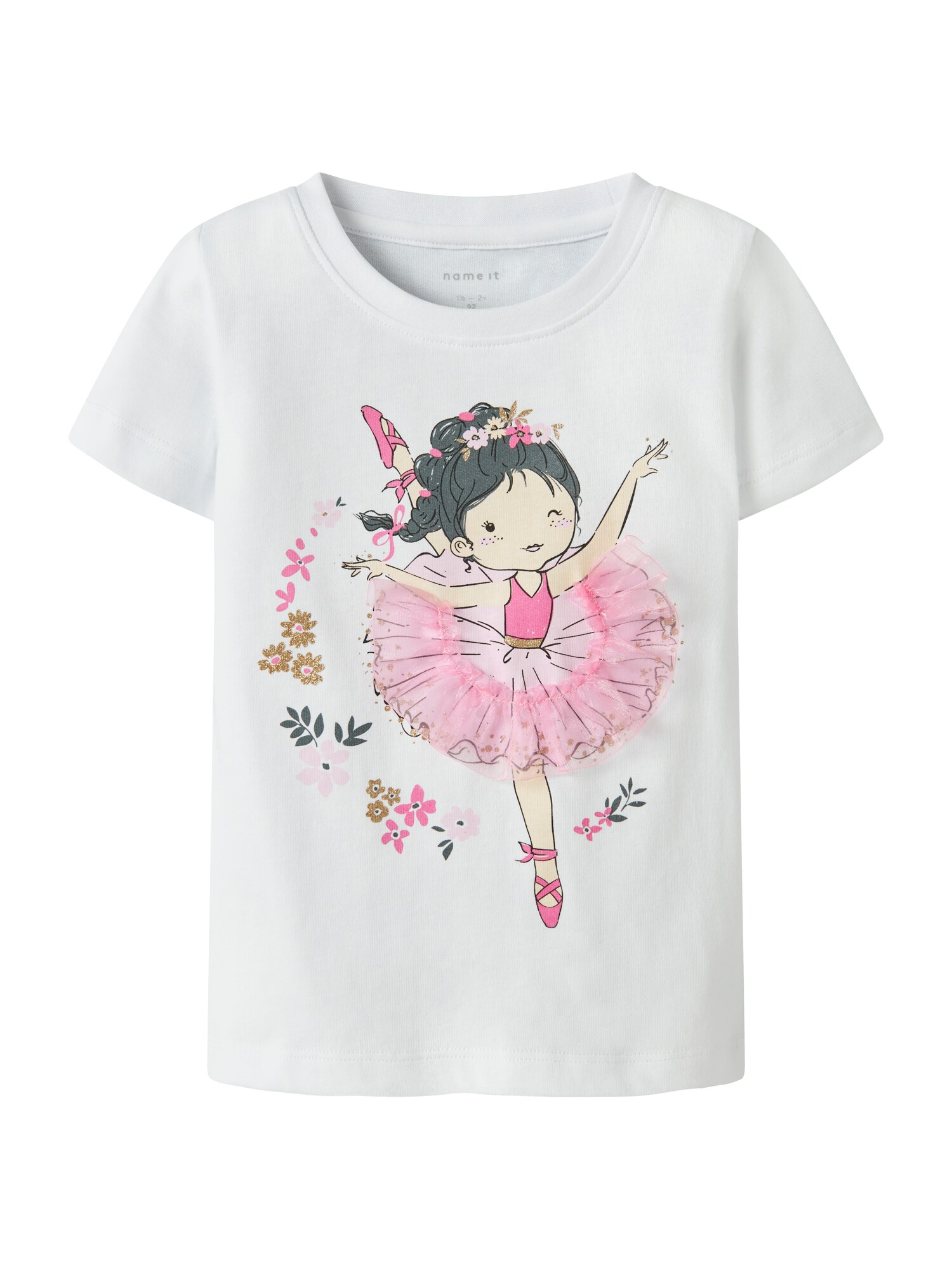 NAME IT Tricou NMFDEPPA  bej / roz / negru / alb