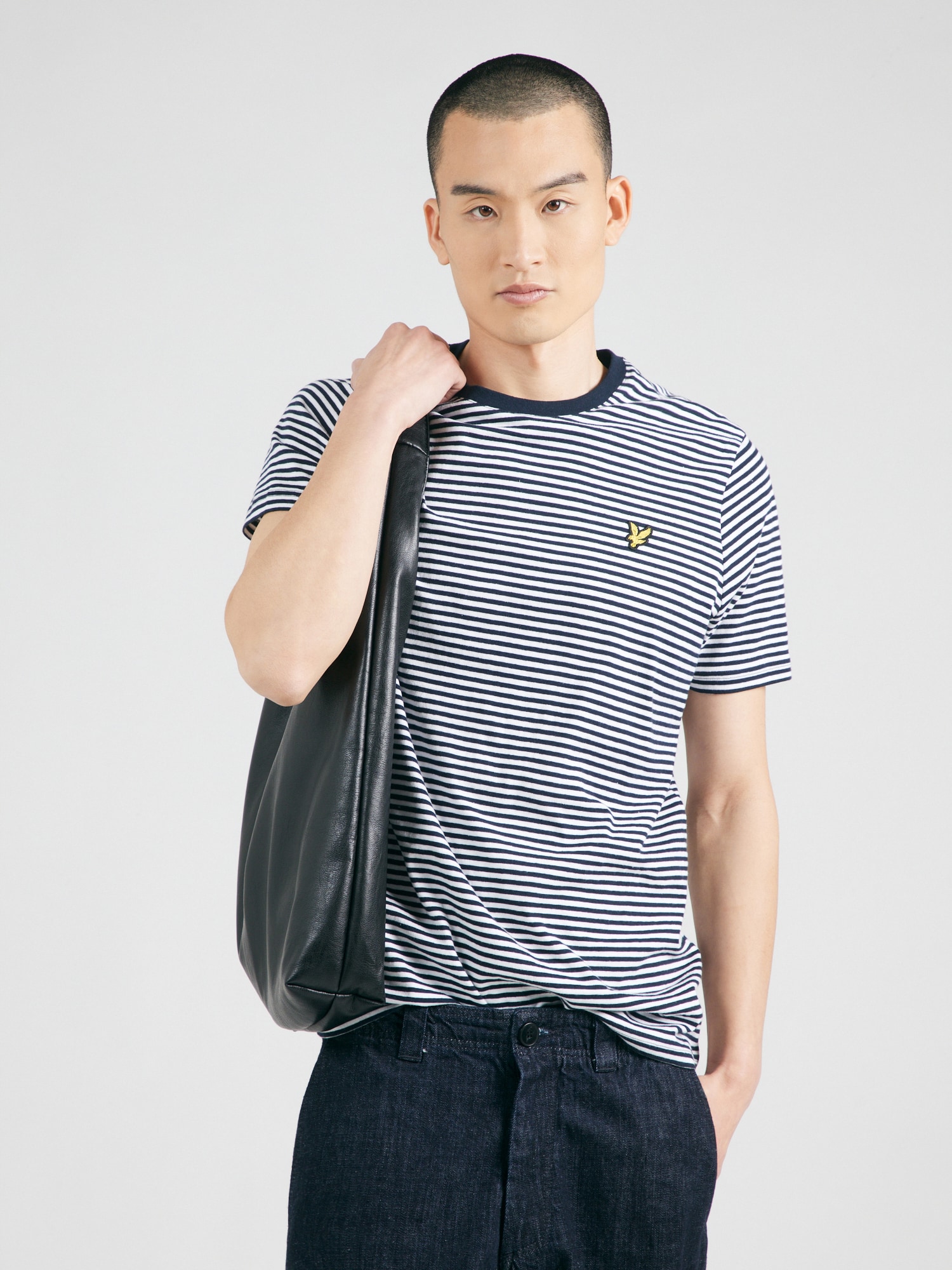 Lyle & Scott Póló  sötétkék / fehér termék 2. képe