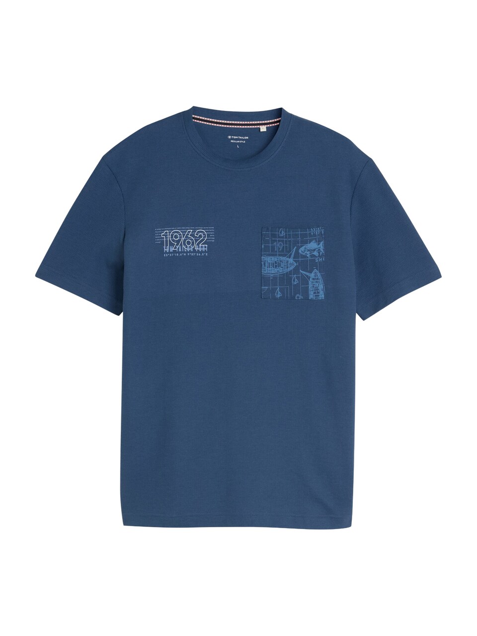 T-shirt himmelsblå / mörkblå