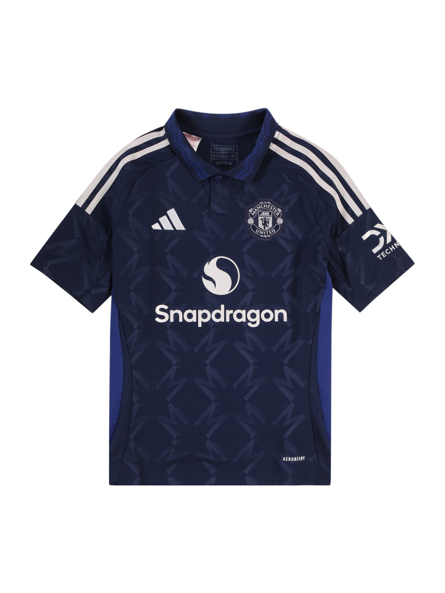 ADIDAS PERFORMANCE Funkčné tričko 'MANCHESTER UNITED 24/25 AWAY'  modrá / tmavomodrá / biela