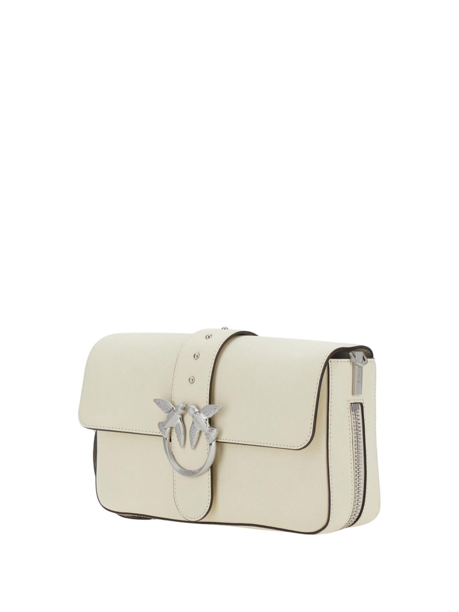 PINKO Bolso de mano 'Love One Slouchy Zip Classic V' blanco – imagen 2