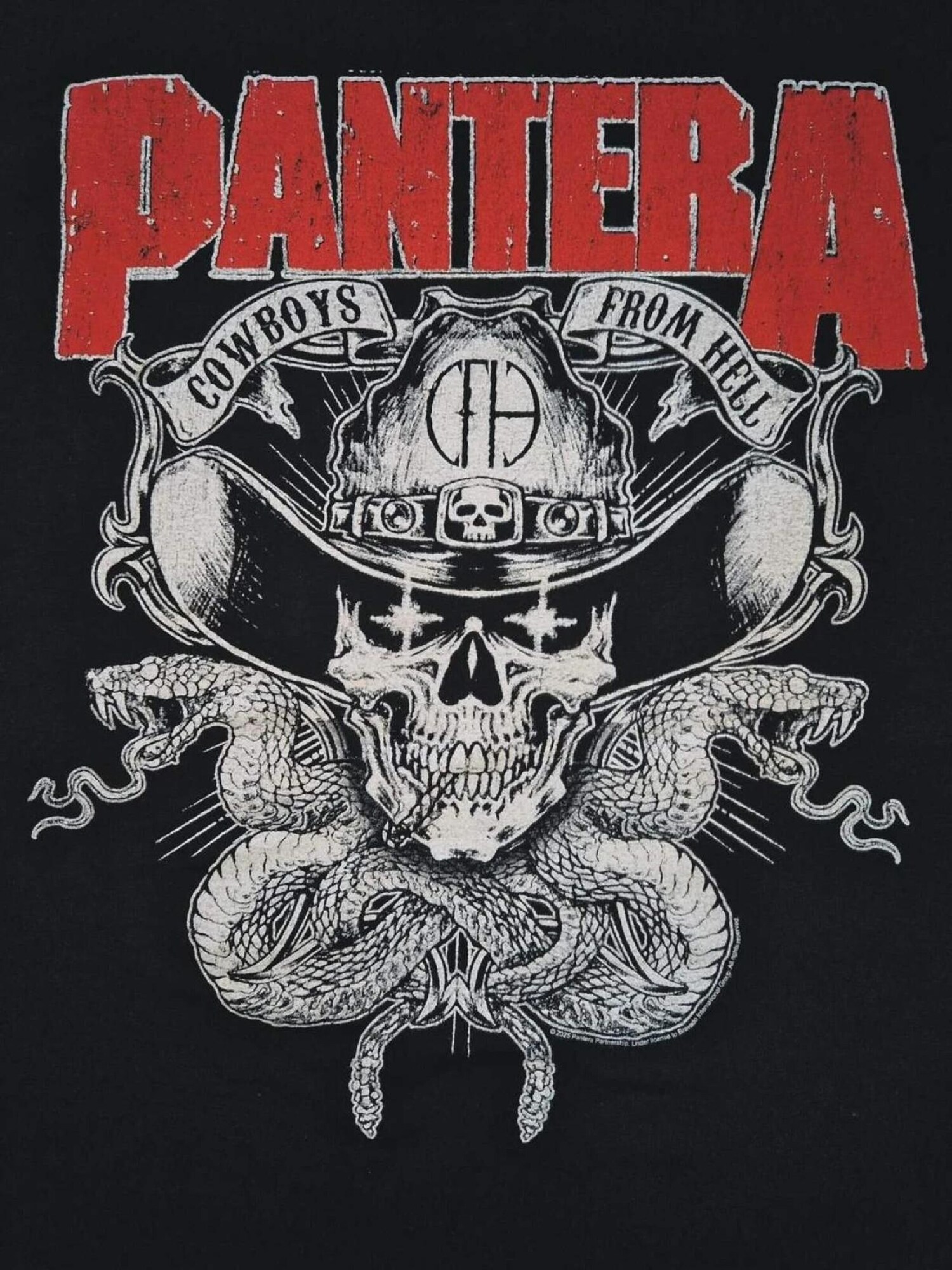 PANTERA Camiseta 'Pantera Cowboys From Hell T-Shirt' negro – imagen 3