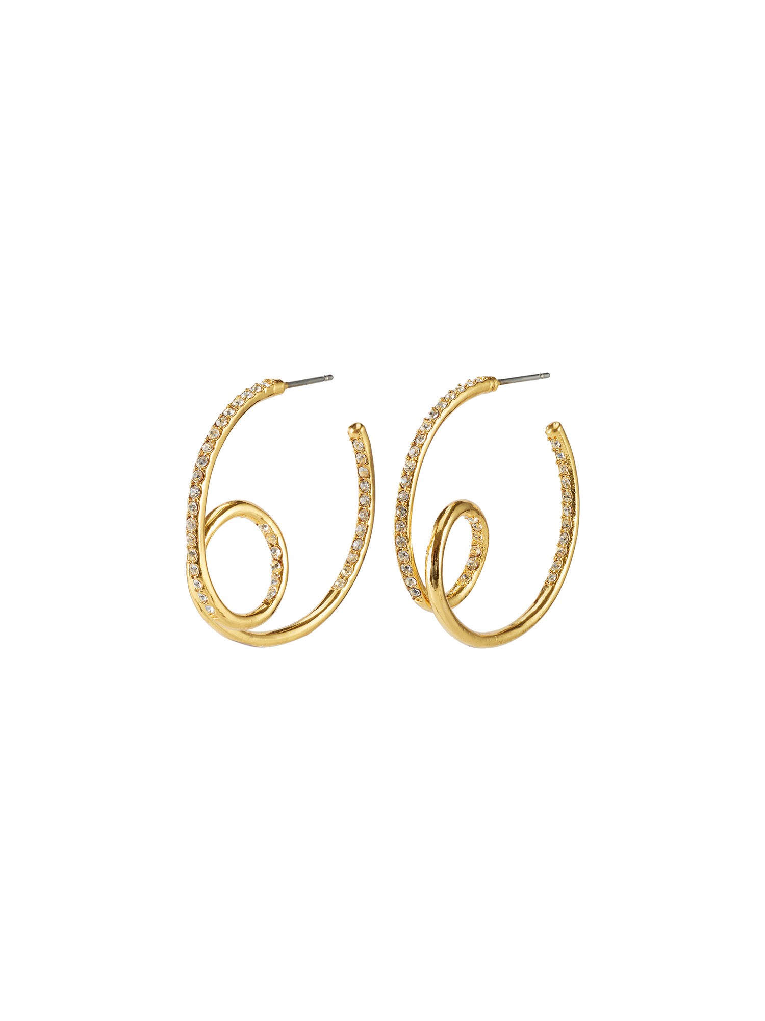 Pilgrim Cercei Cherished  auriu / transparent