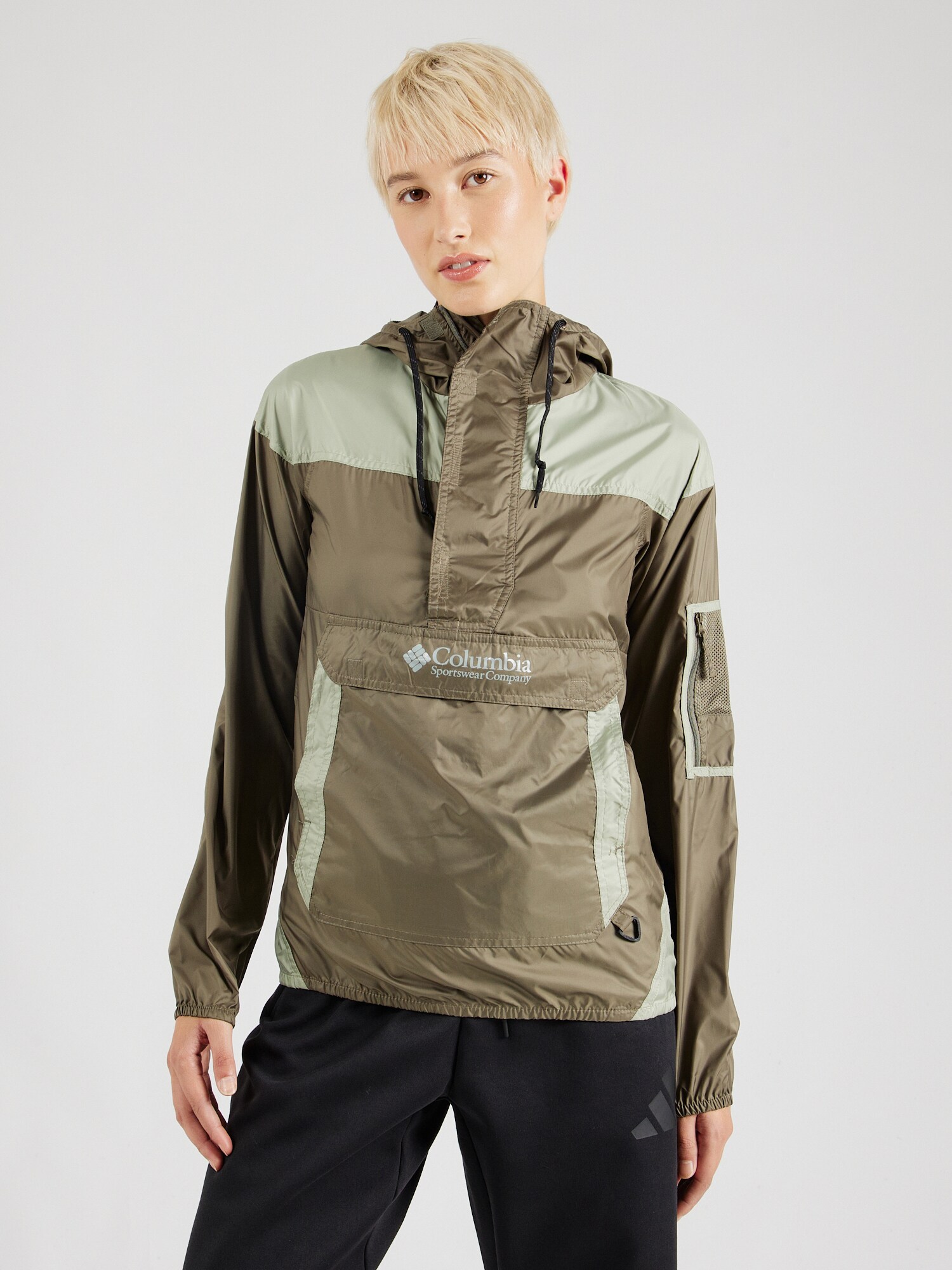 COLUMBIA Kültéri kabátok 'Challenger'  khaki / menta termék 2. képe