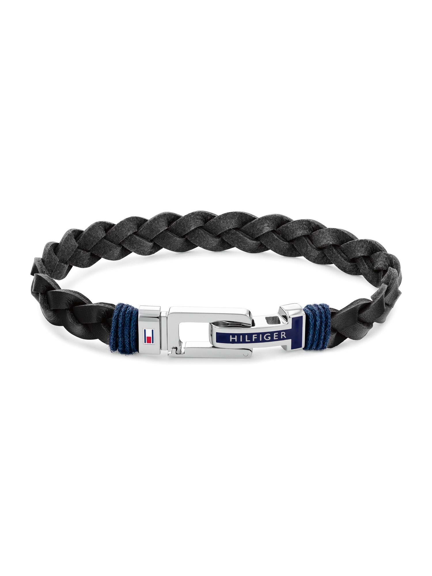 TOMMY HILFIGER Karkötő  fekete / ezüst akciós termékkép 1