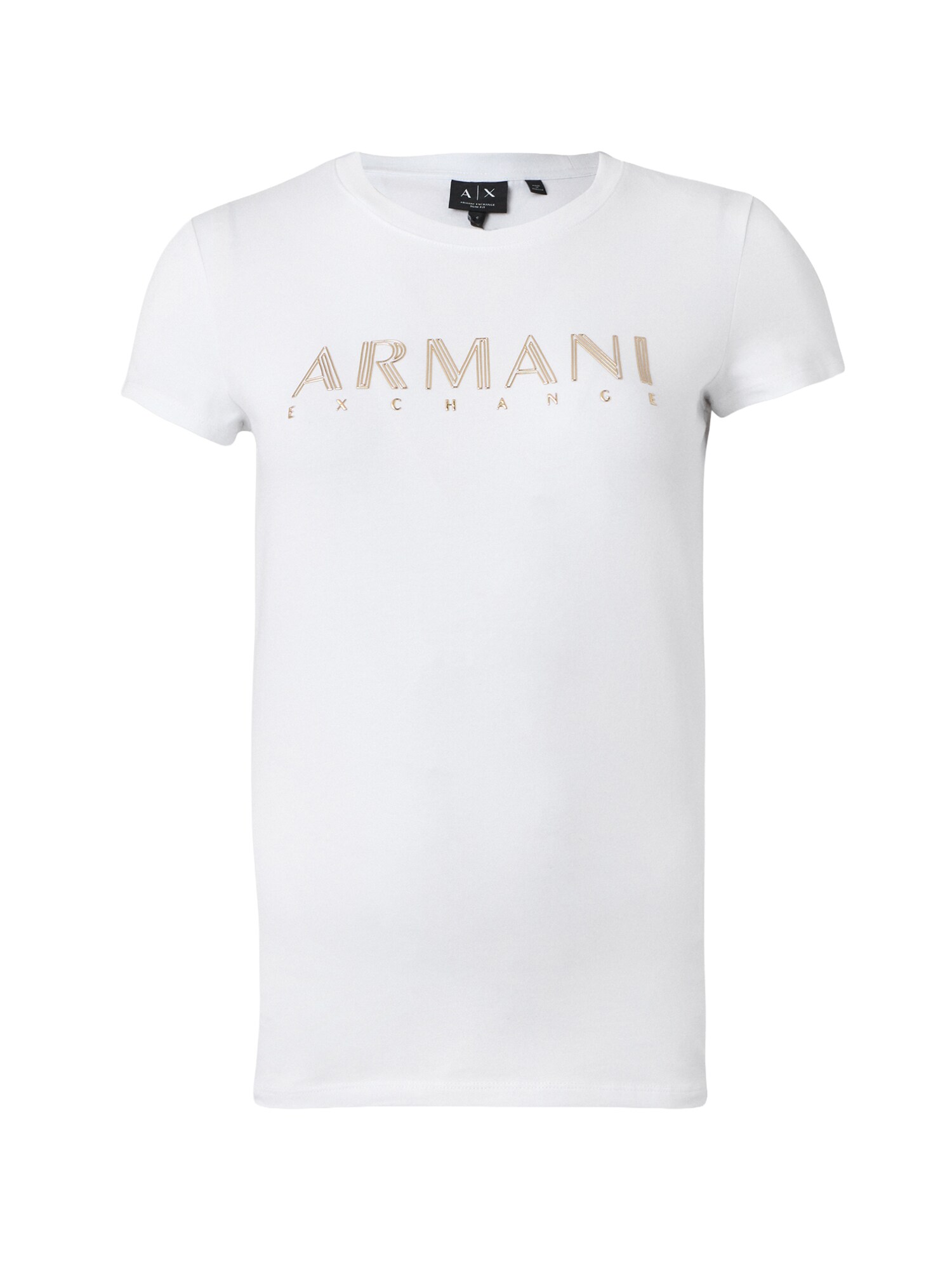 ARMANI EXCHANGE Tričko  brokátová / biela