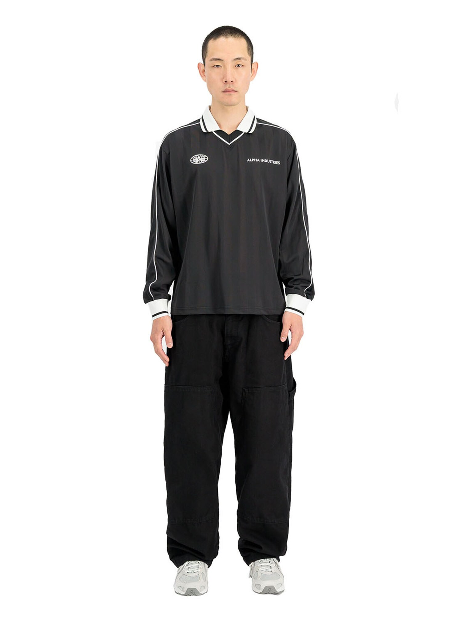 ALPHA INDUSTRIES Camiseta negro / blanco – imagen 59