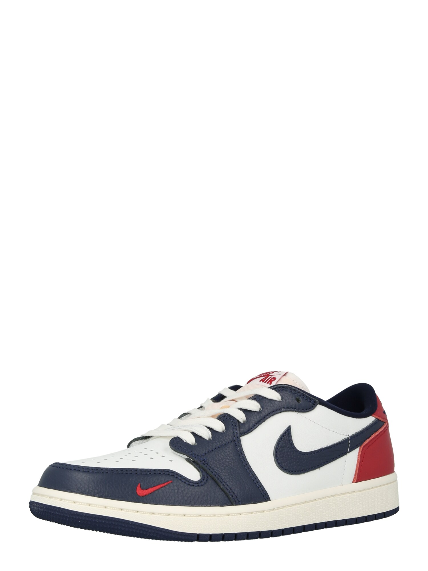 Jordan Sneaker low 'AIR JORDAN 1 RETRO'  bleumarin / roși aprins / alb
