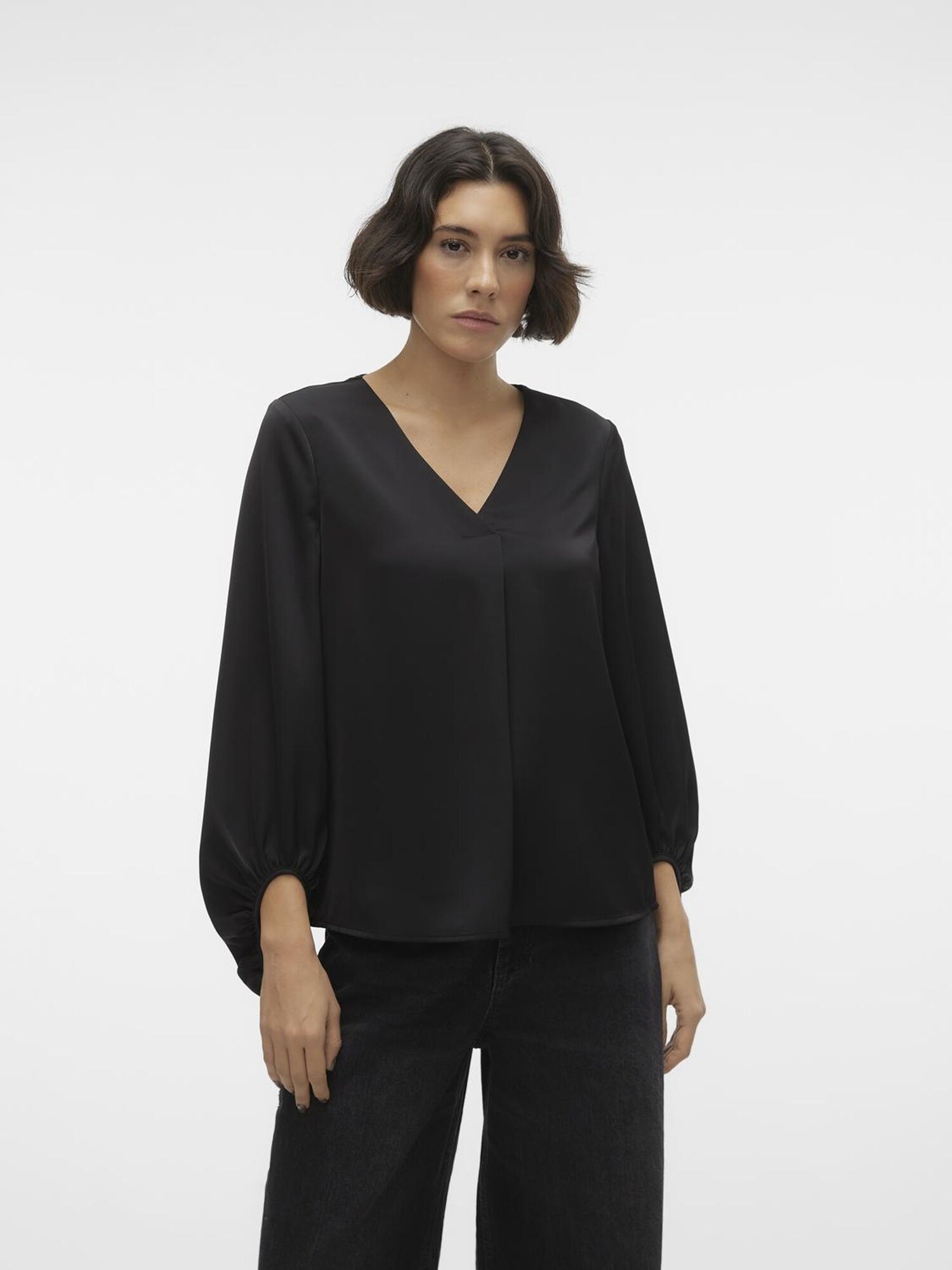 VERO MODA Blúz 'LOVIE'  fekete termék 2. képe