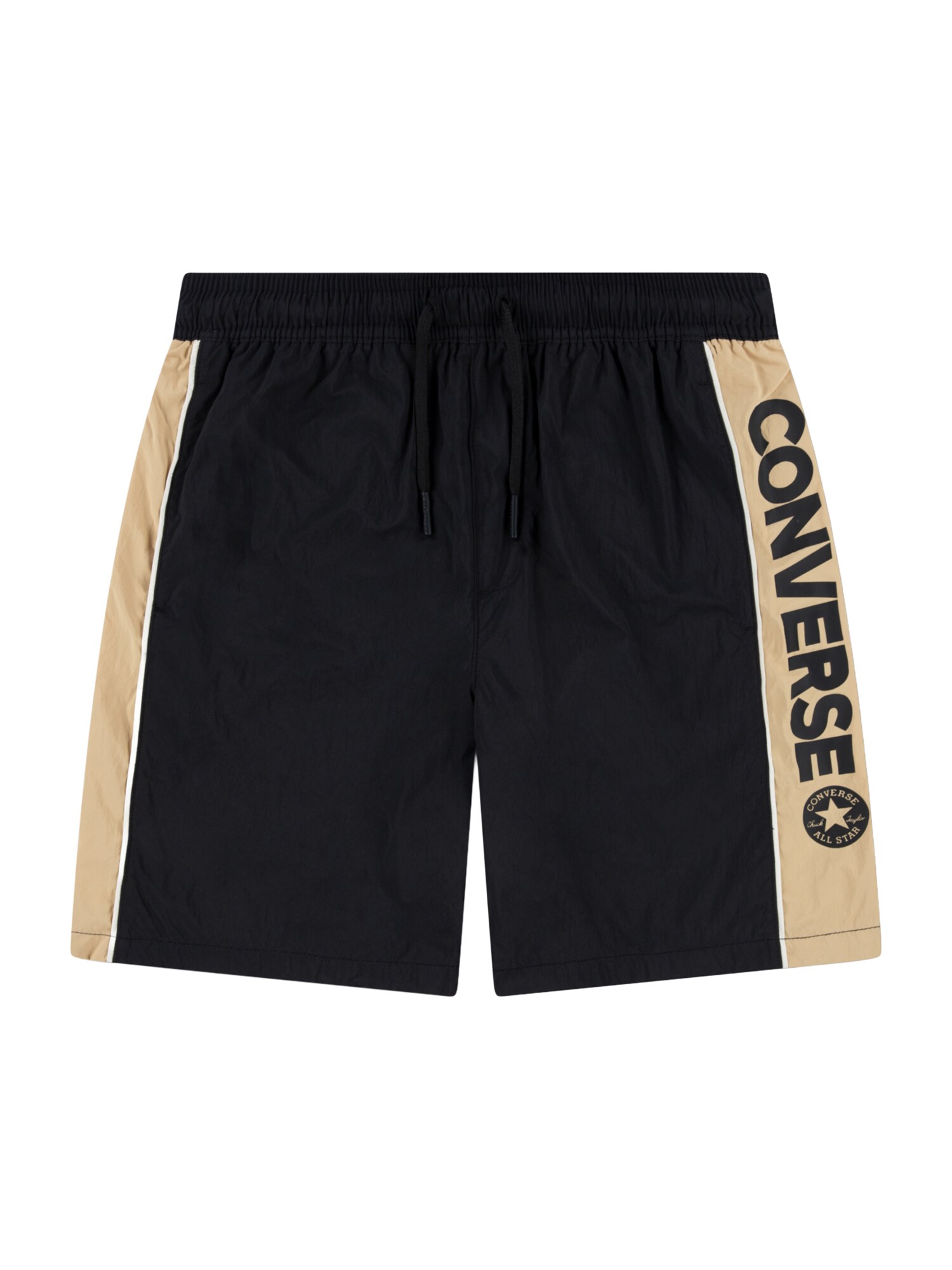 CONVERSE Pantaloni  bej / negru / alb