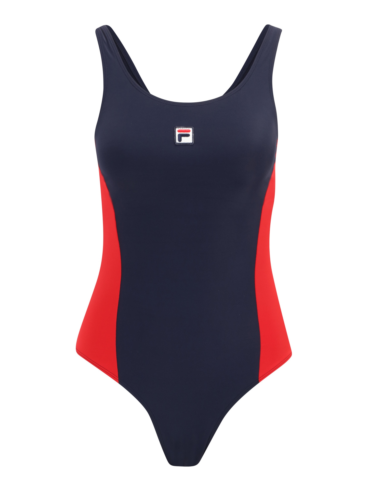 FILA Costum de baie sport SATURNIA  albastru închis / roși aprins / alb