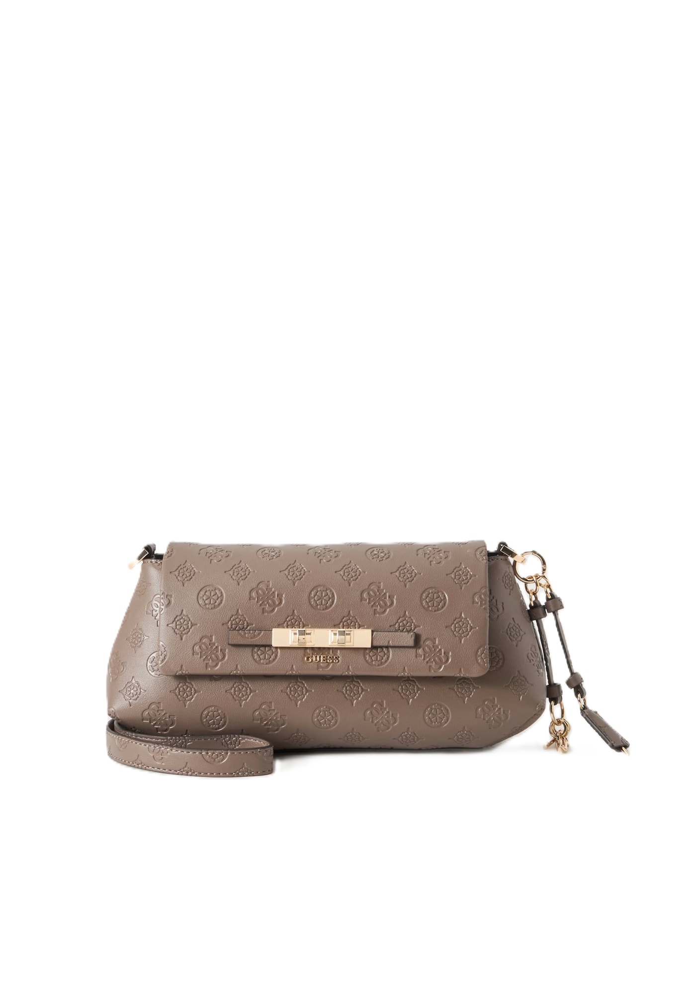 GUESS Geantă de umăr CARMELLA gri taupe
