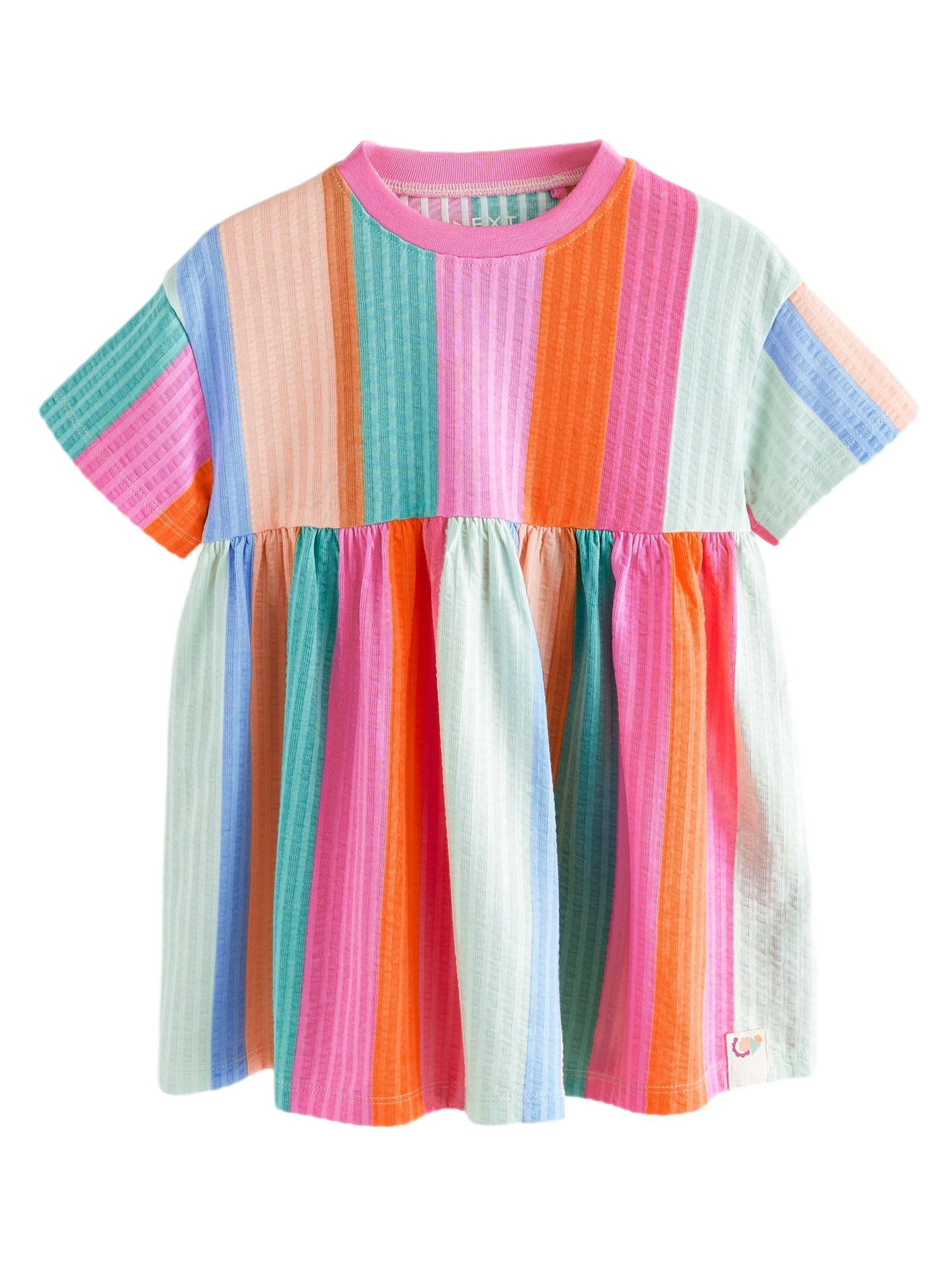 Next Rochie  bej / verde / portocaliu / roz