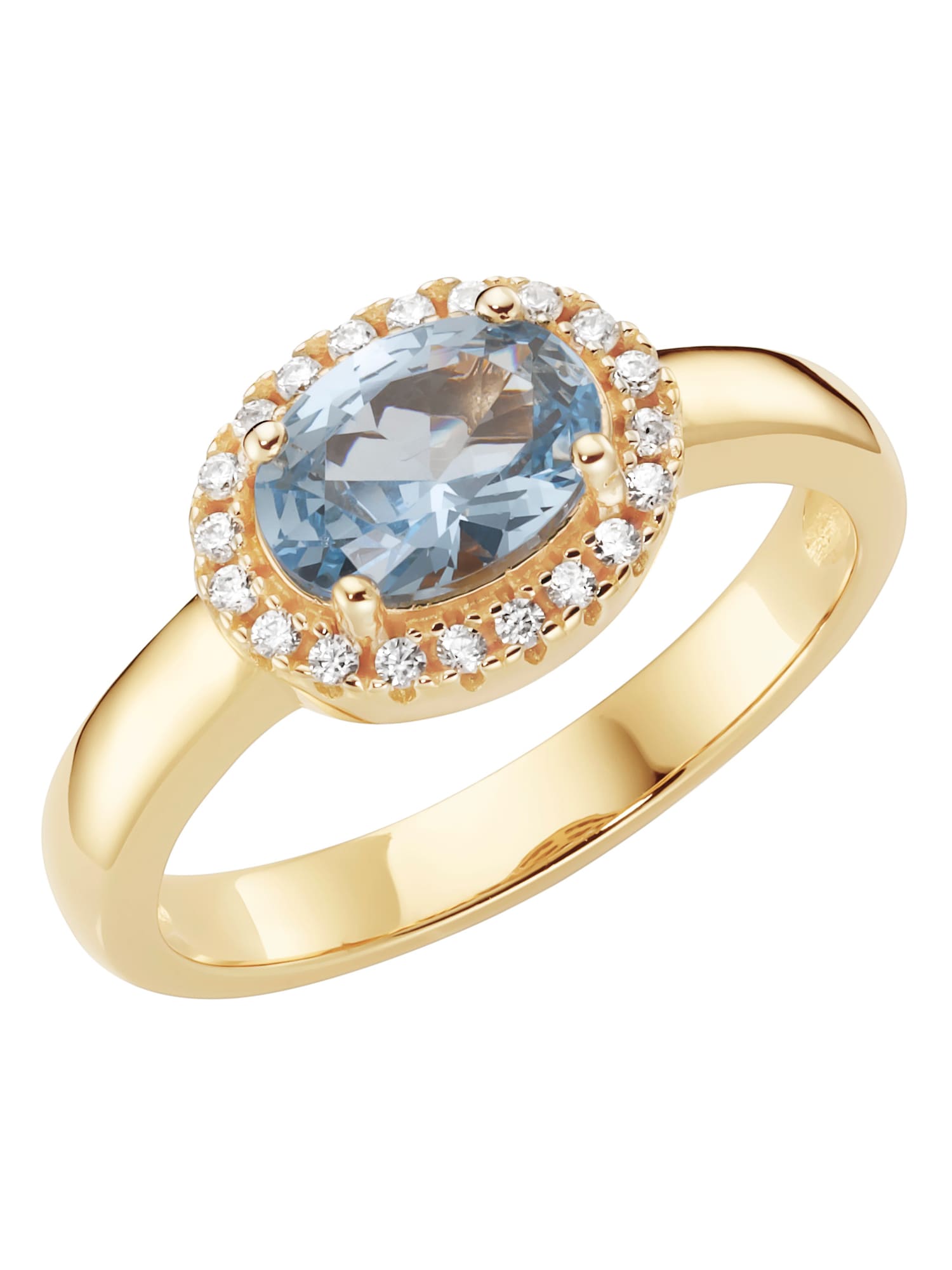 Smart Jewel Anello  blu chiaro / oro / bianco