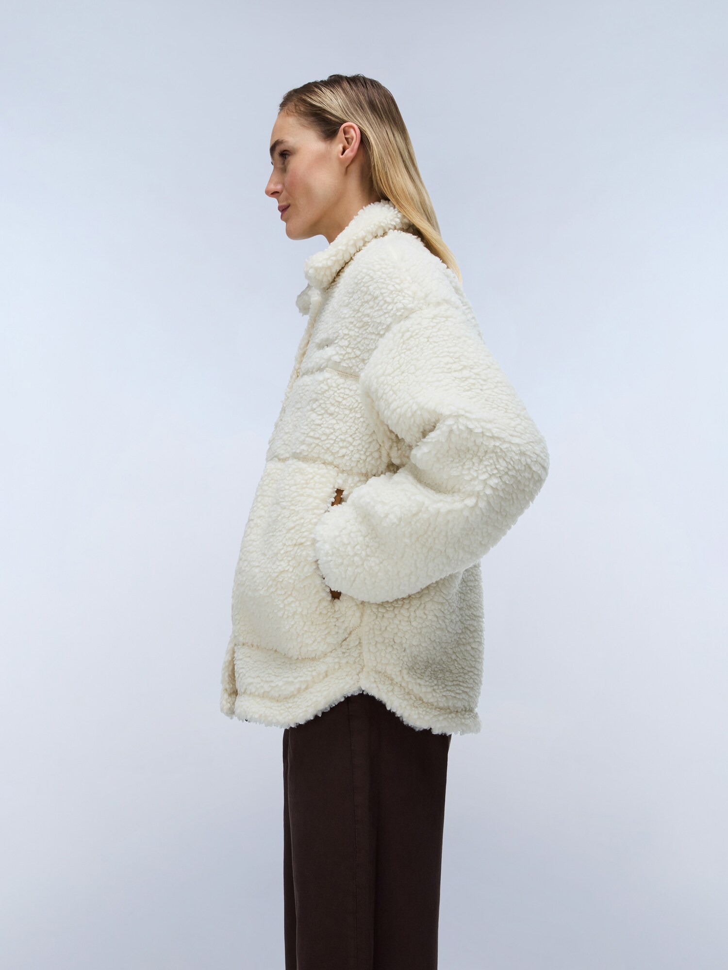 NAPAPIJRI Chaqueta polar  beige claro / marrón – imagen 4