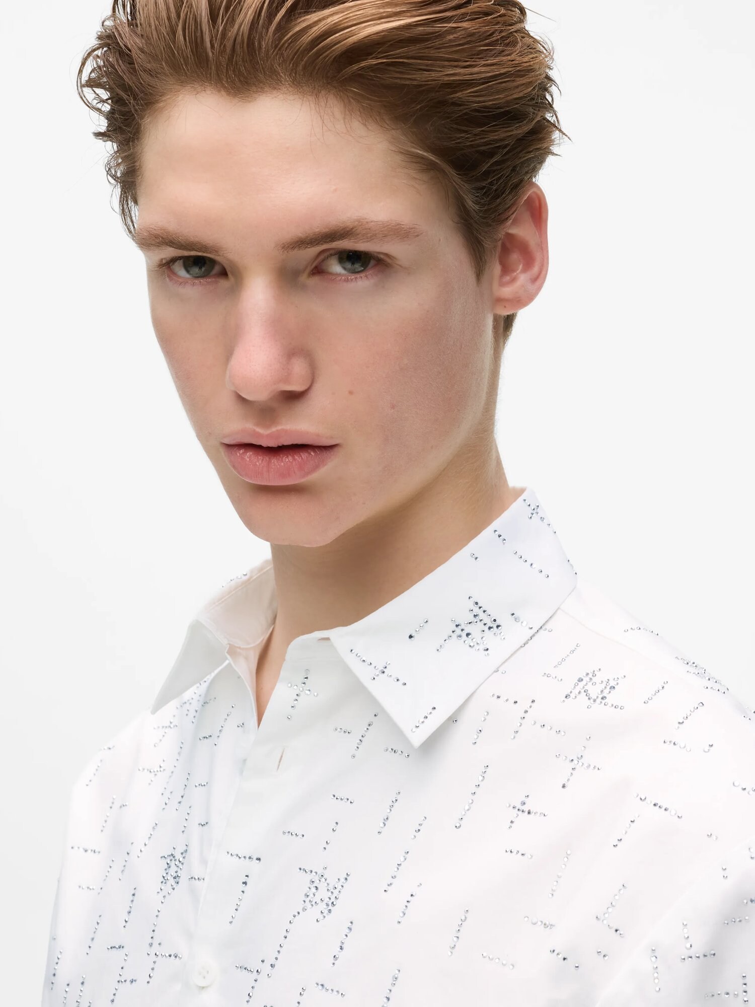 Karl Lagerfeld Camisa  plata / blanco – imagen 4
