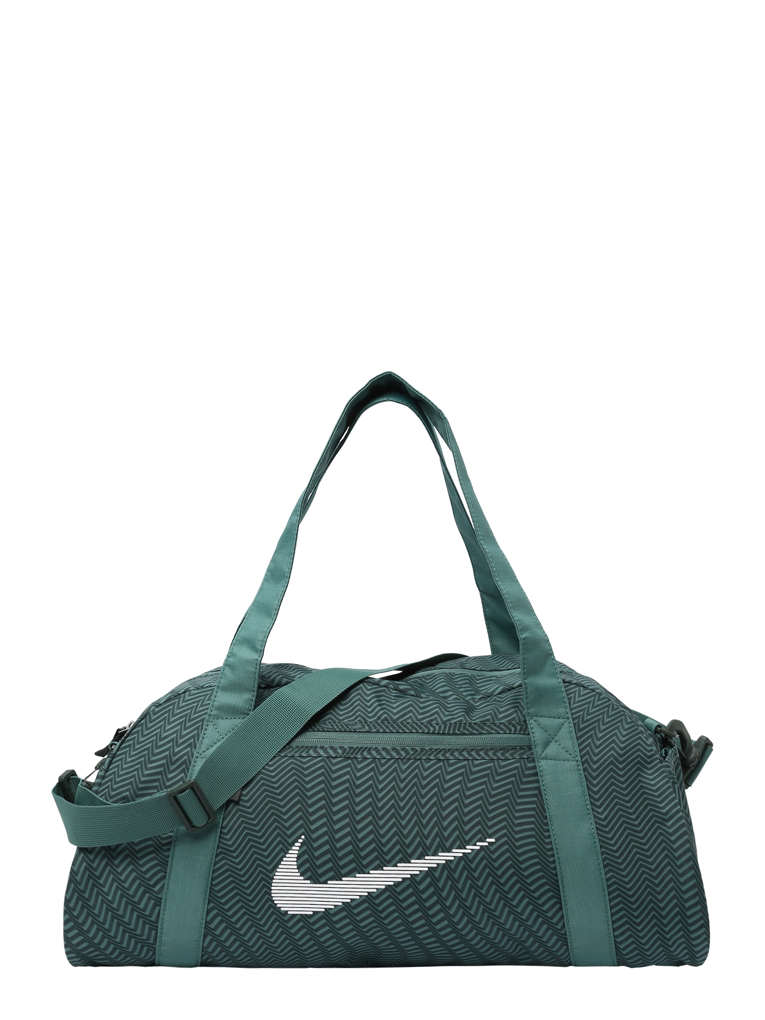 NIKE Спортна чанта 'GYM CLUB'  смарагдово зелено / елхово зелено / бяло