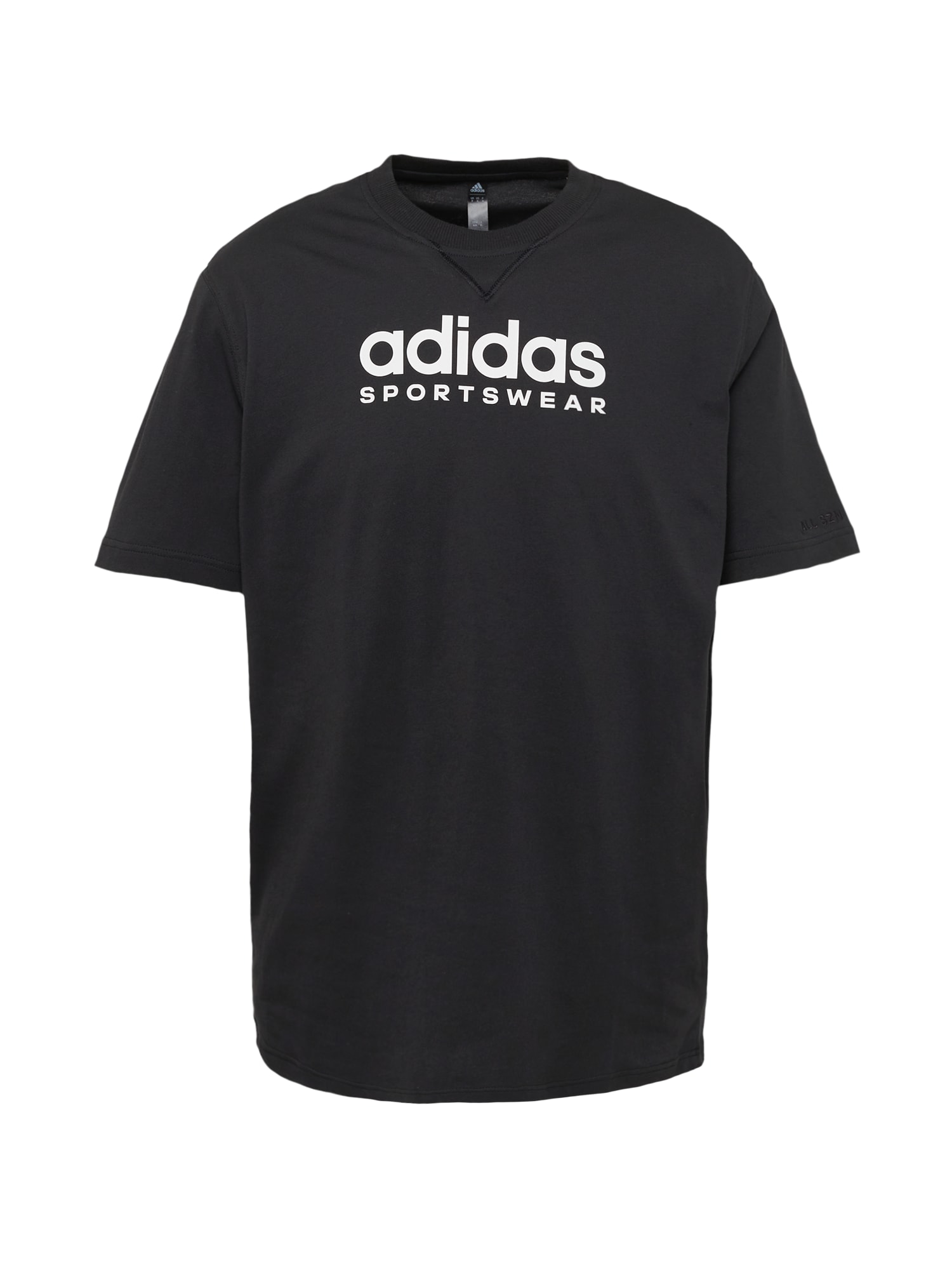ADIDAS SPORTSWEAR Функционална тениска  черно / бяло