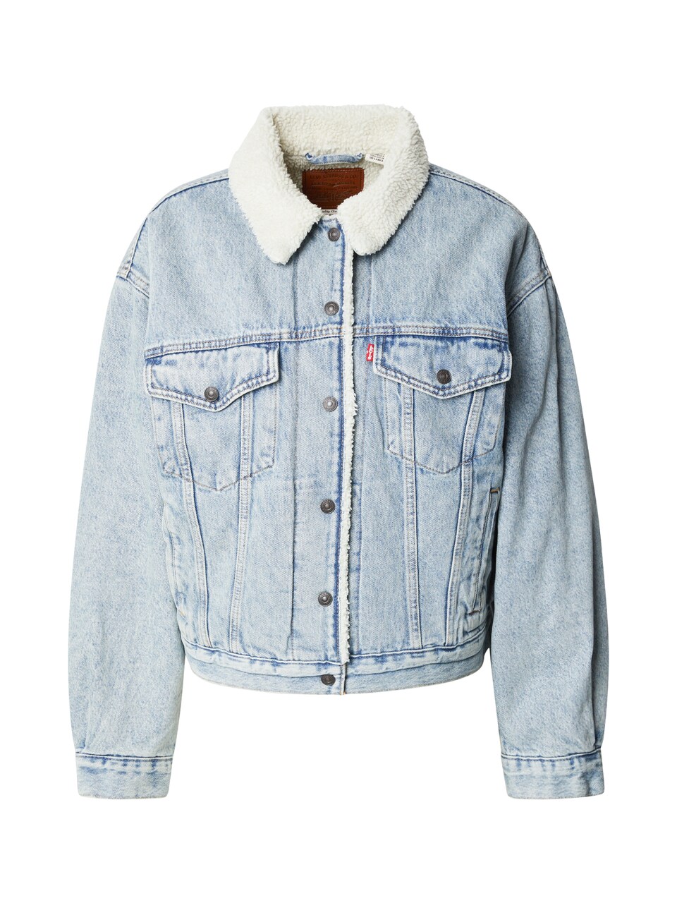 Övergångsjacka '90's Sherpa Trucker Jacket' blå denim