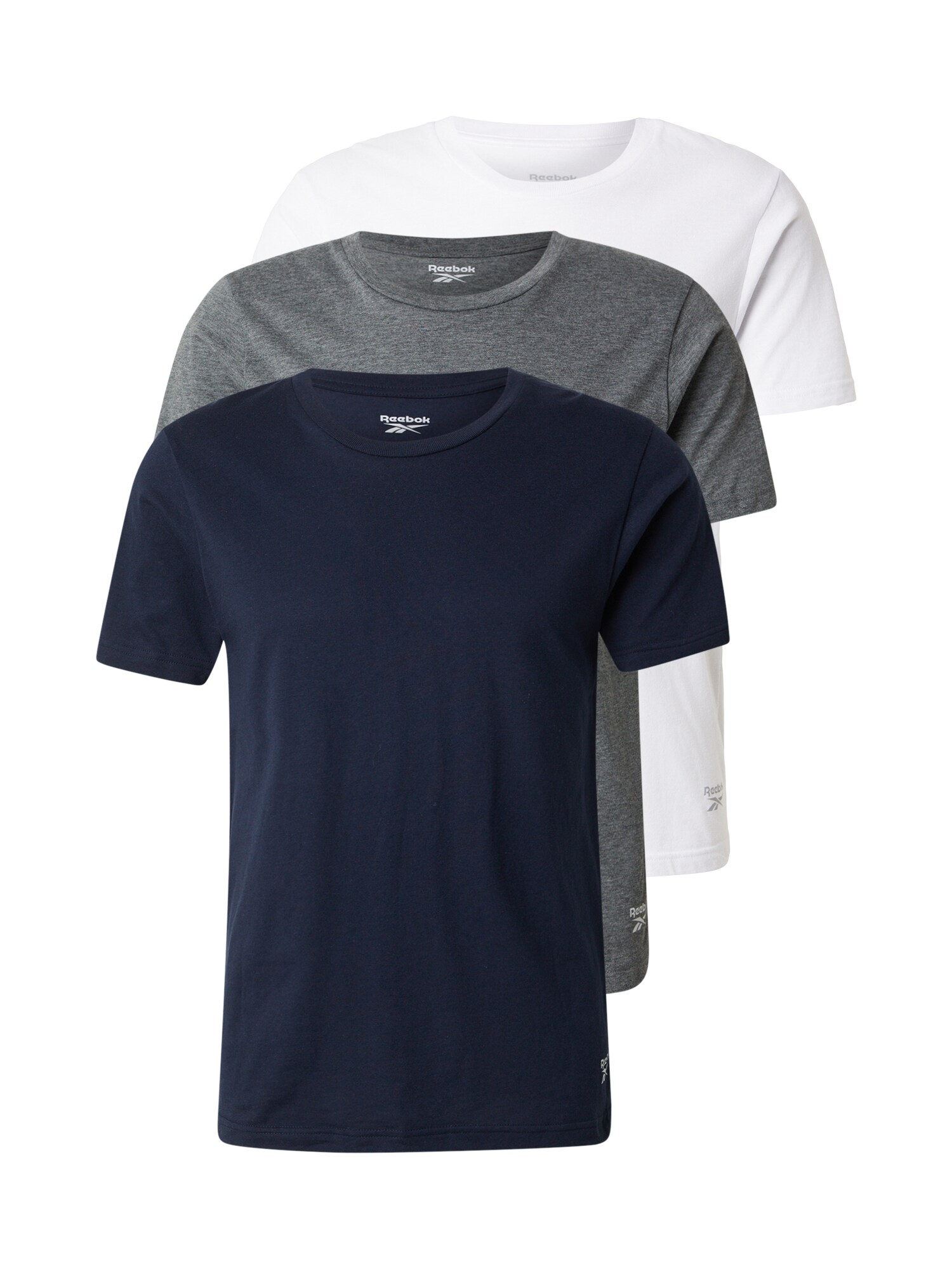 Reebok Tricou 'SANTO'  bleumarin / gri închis / alb