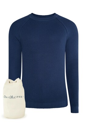 DreiMaster Vintage Trui Navy / Natuurwit