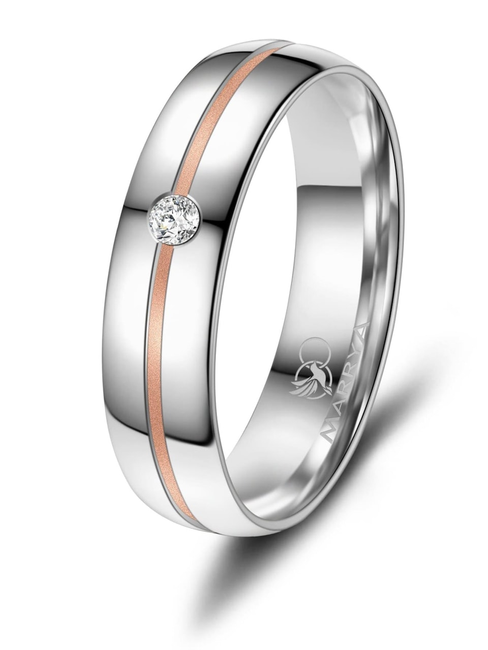 Ring 'MARRYA SI-26 Ehering aus Silber'