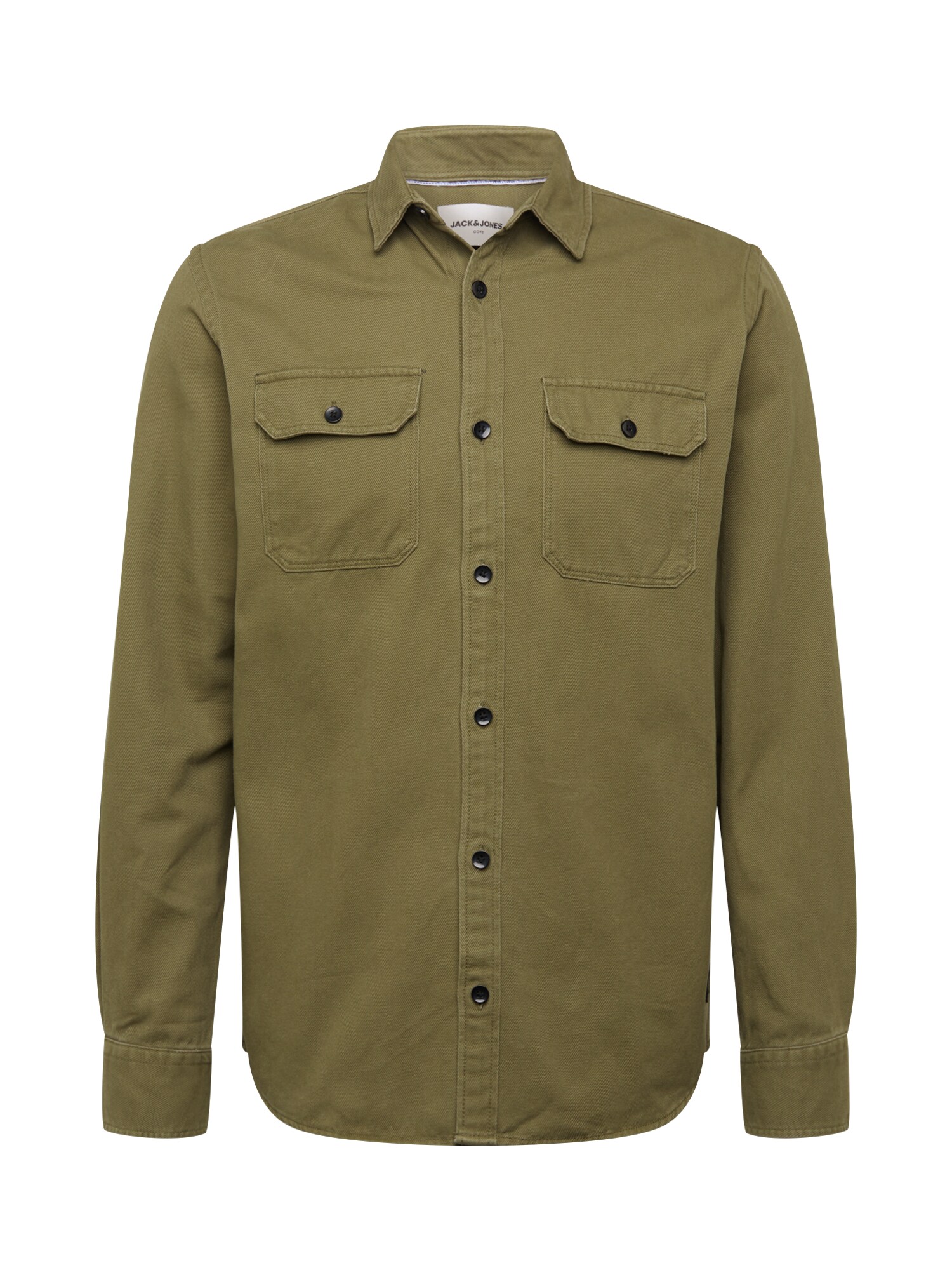 JACK & JONES Dalykiniai marškiniai  tamsiai žalia / žalia