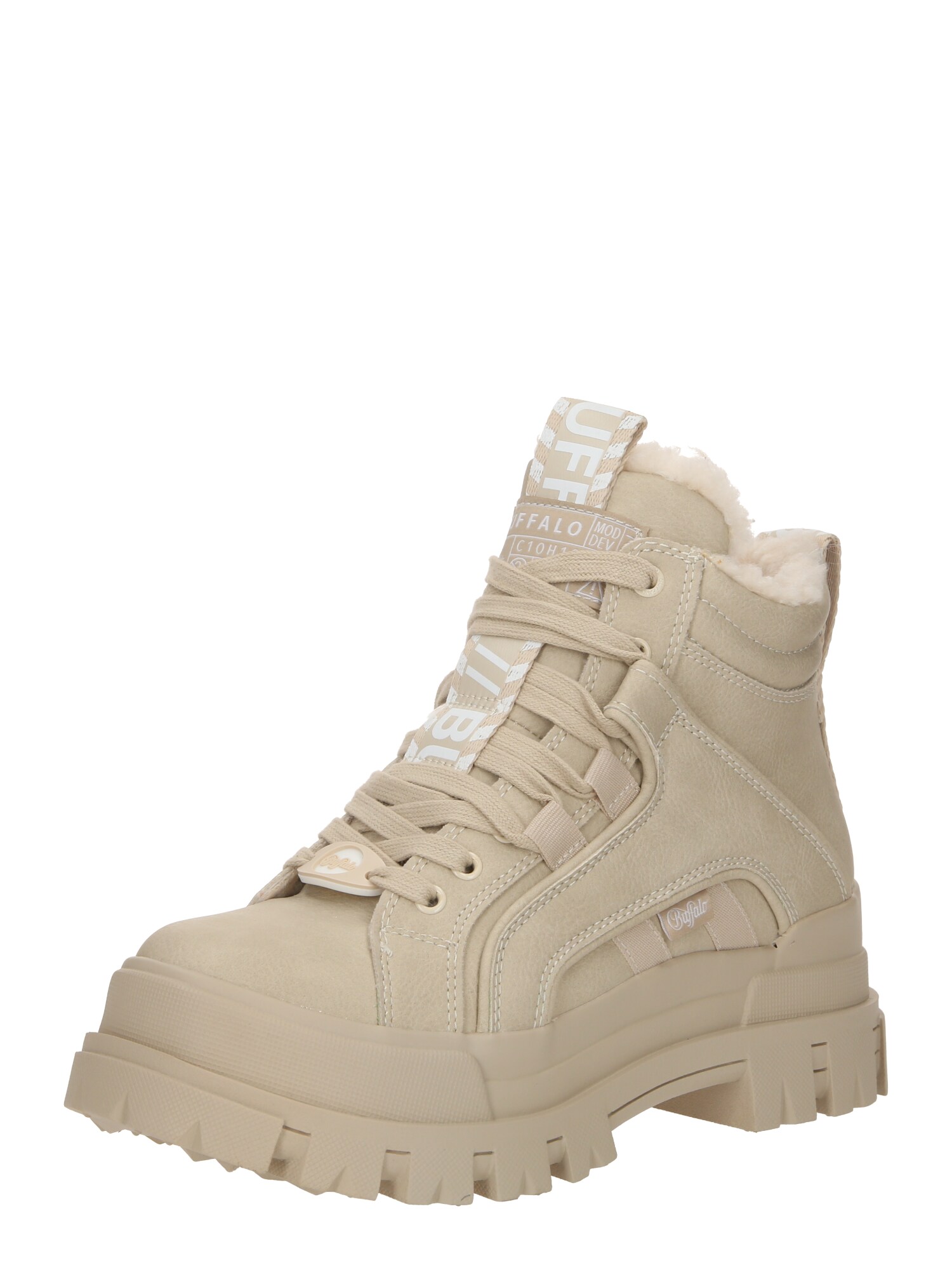 BUFFALO Ghete cu șireturi Aspha  bej