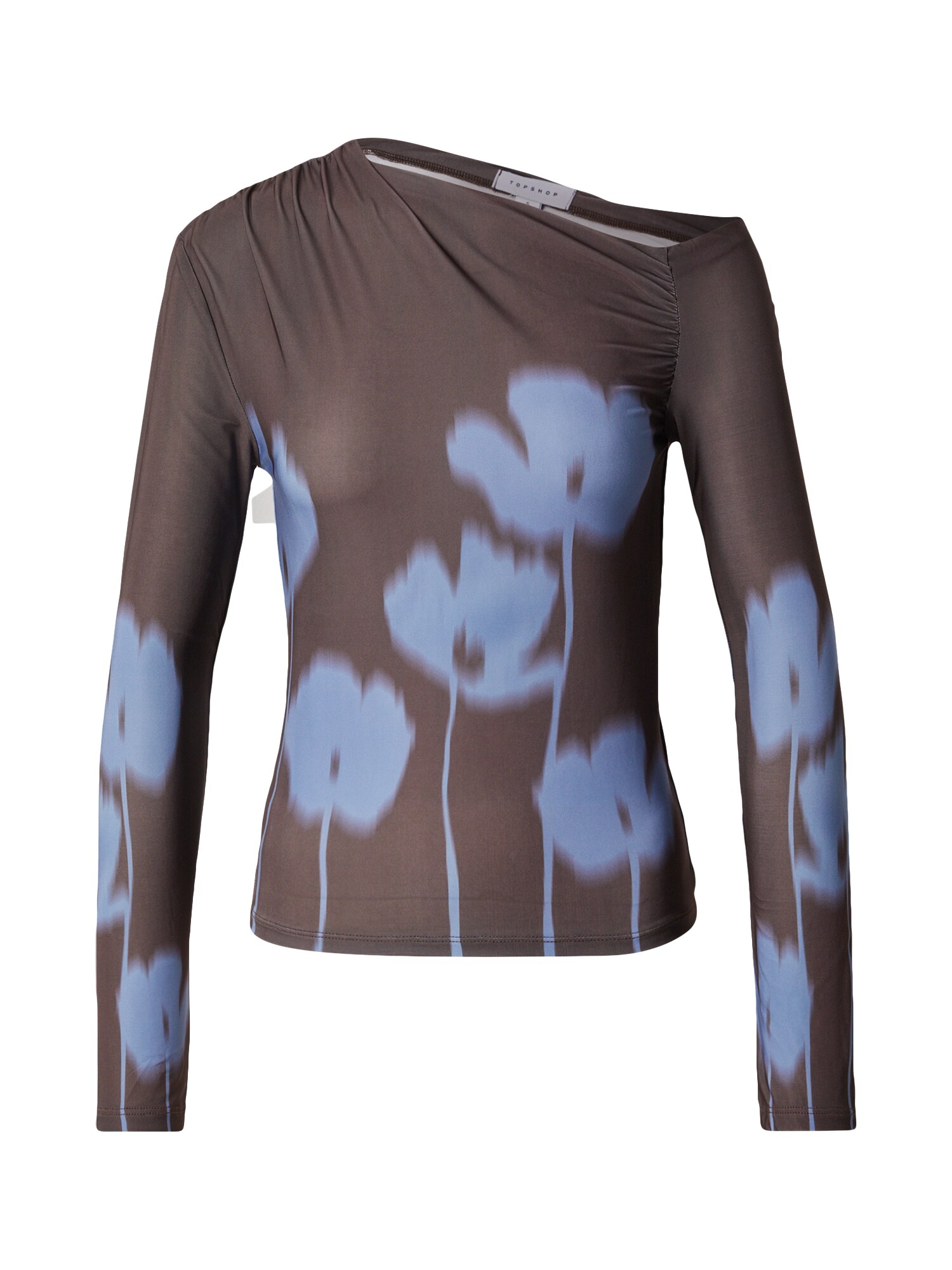 TOPSHOP Tricou INOLA  albastru / ciocolatiu