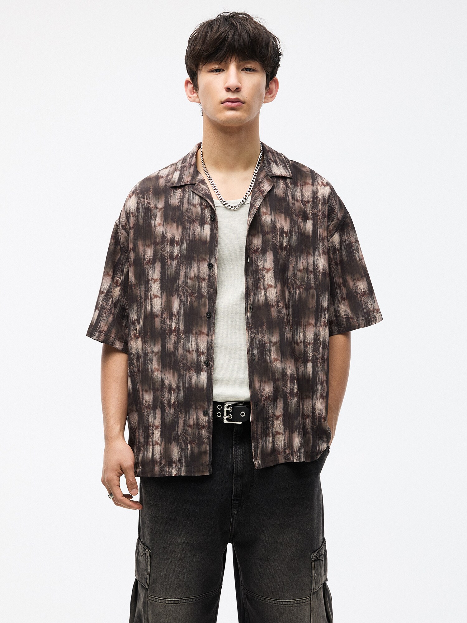 Pull&Bear Ing  szürke / gránátalma / fekete termék 2. képe