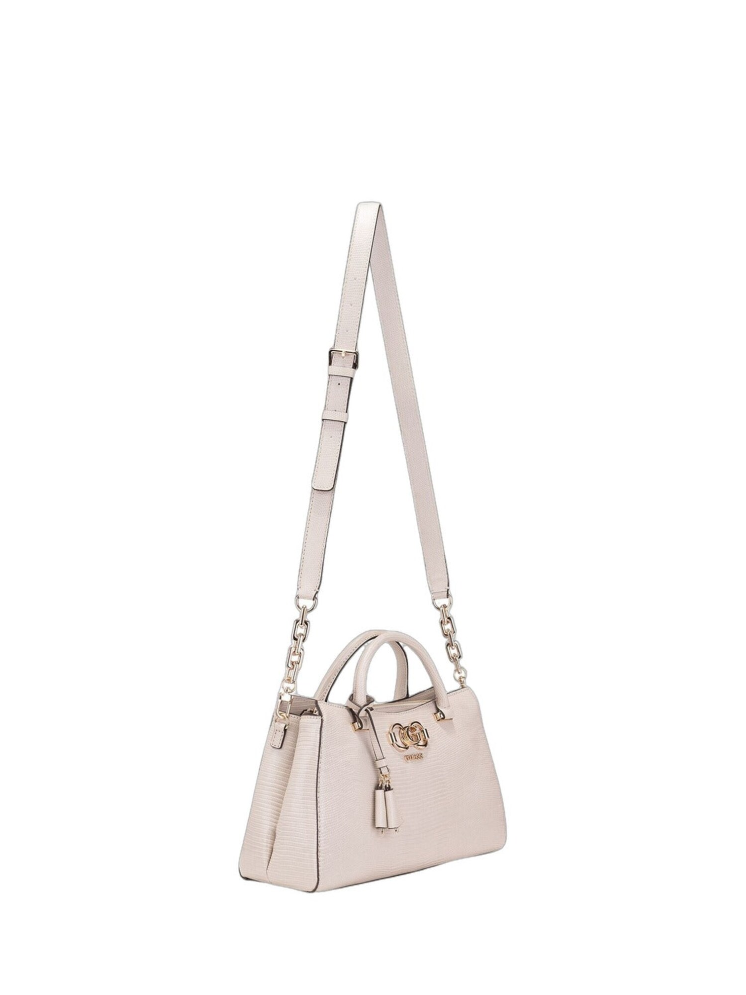 GUESS Bolso de mano 'Anadela 3 Comp Satch' beige – imagen 5
