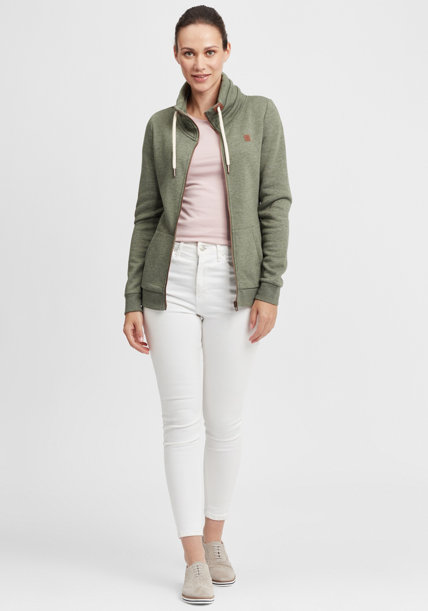 Thumbnail - Oxmo Sweatjacke Vicky mit Tubekragen