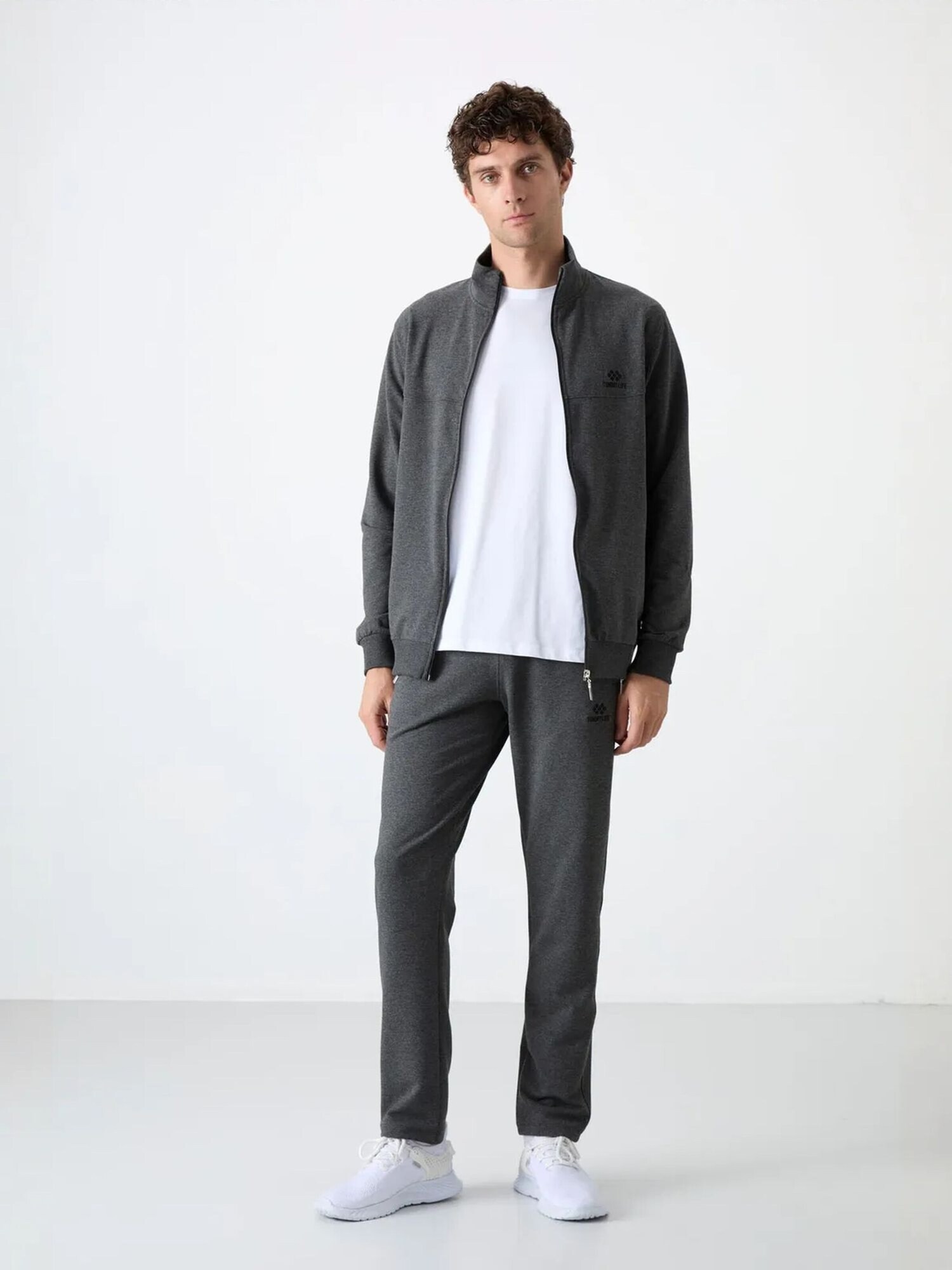 Tommy Life Jogging komplet 'Aktive Sets' antracit siva