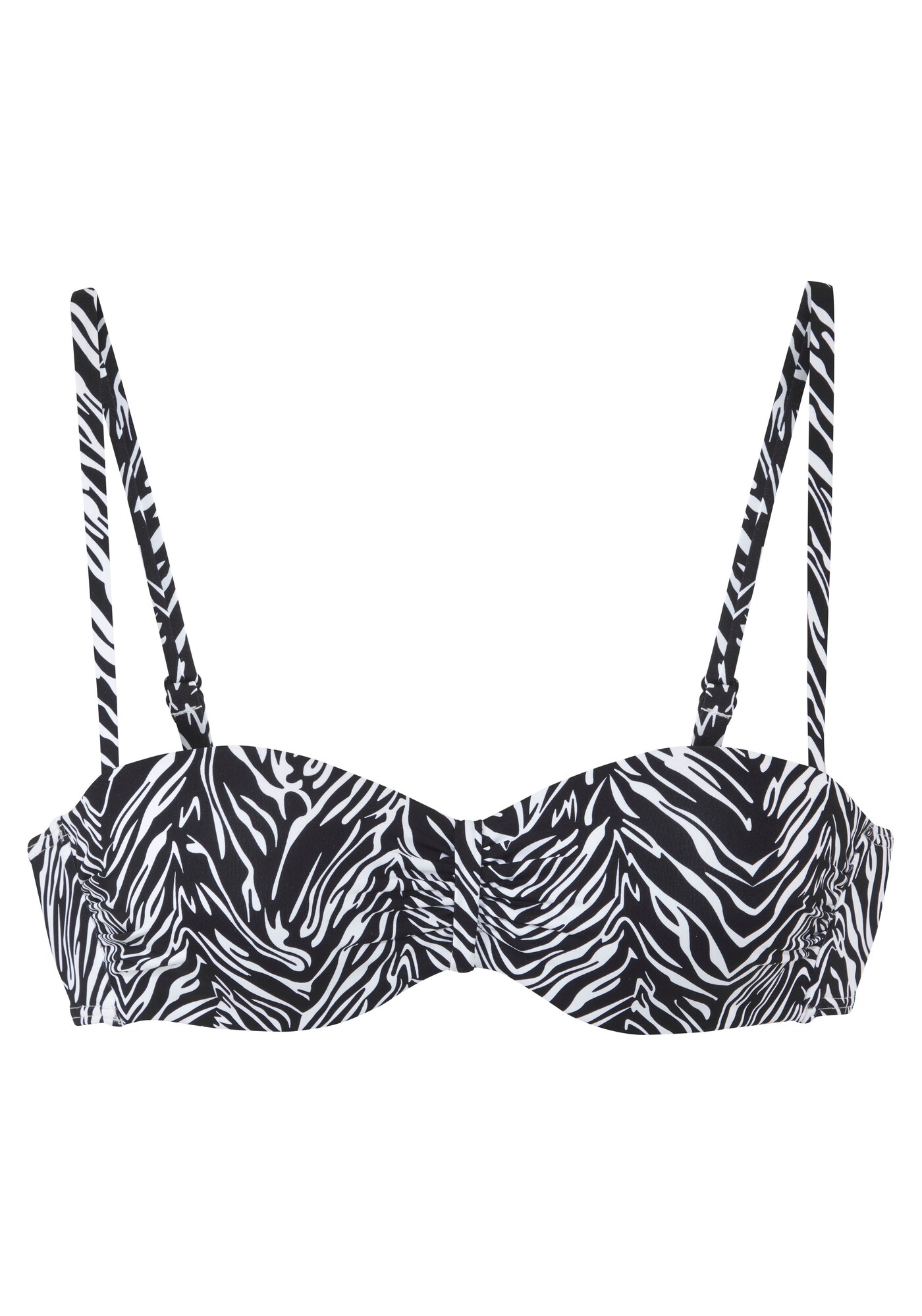 s.Oliver Sutien costum de baie  negru / alb
