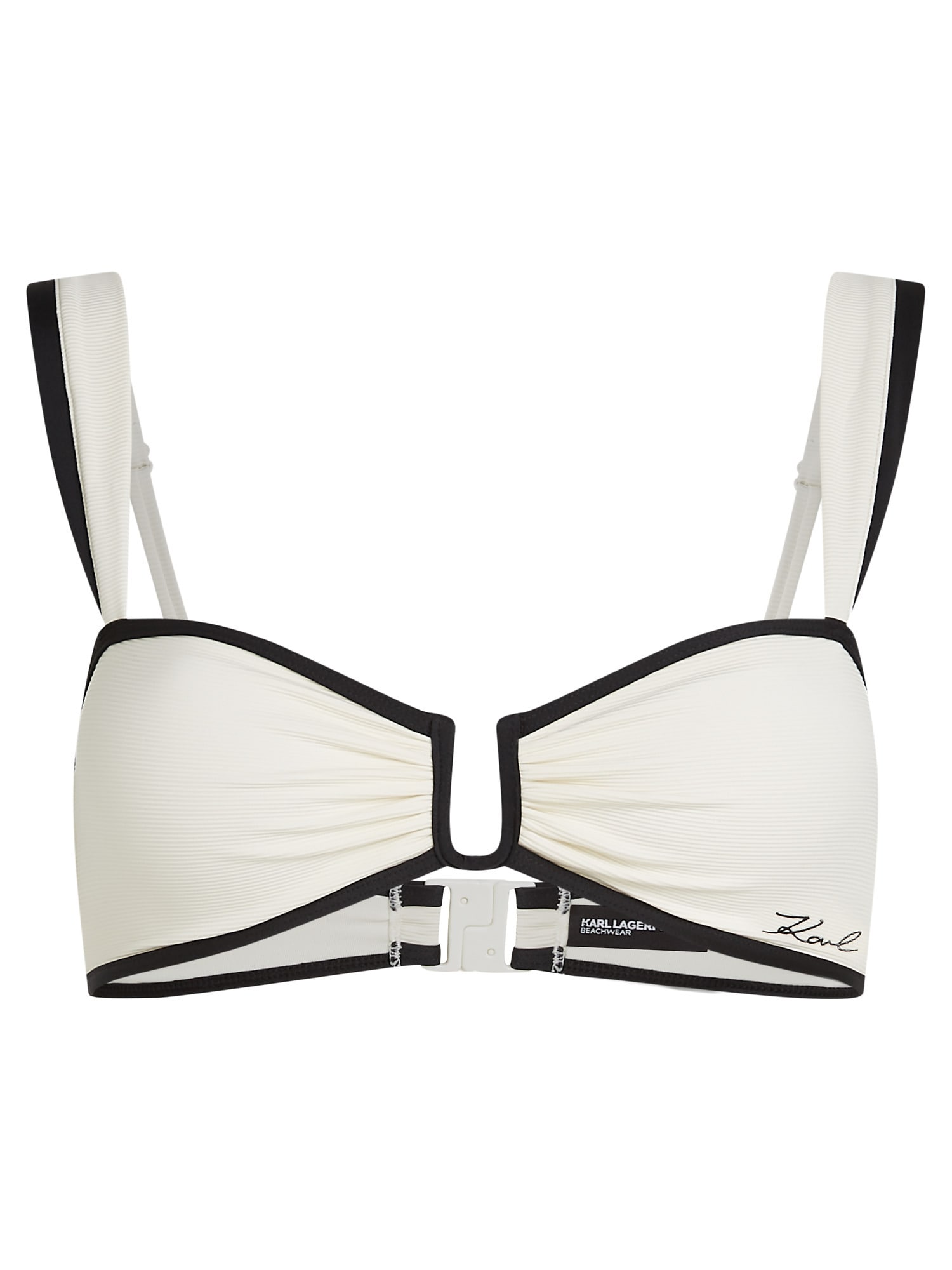 Karl Lagerfeld Sutien costum de baie  crem / negru
