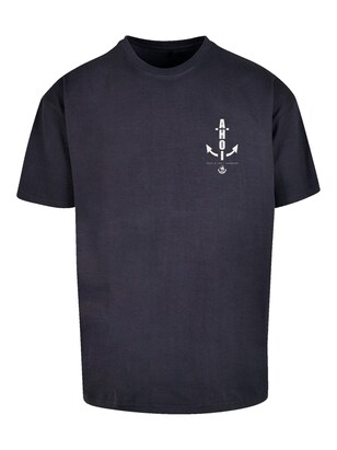 F4NT4STIC Shirt ‘Ahoi Anker’ Donkerblauw / Wit