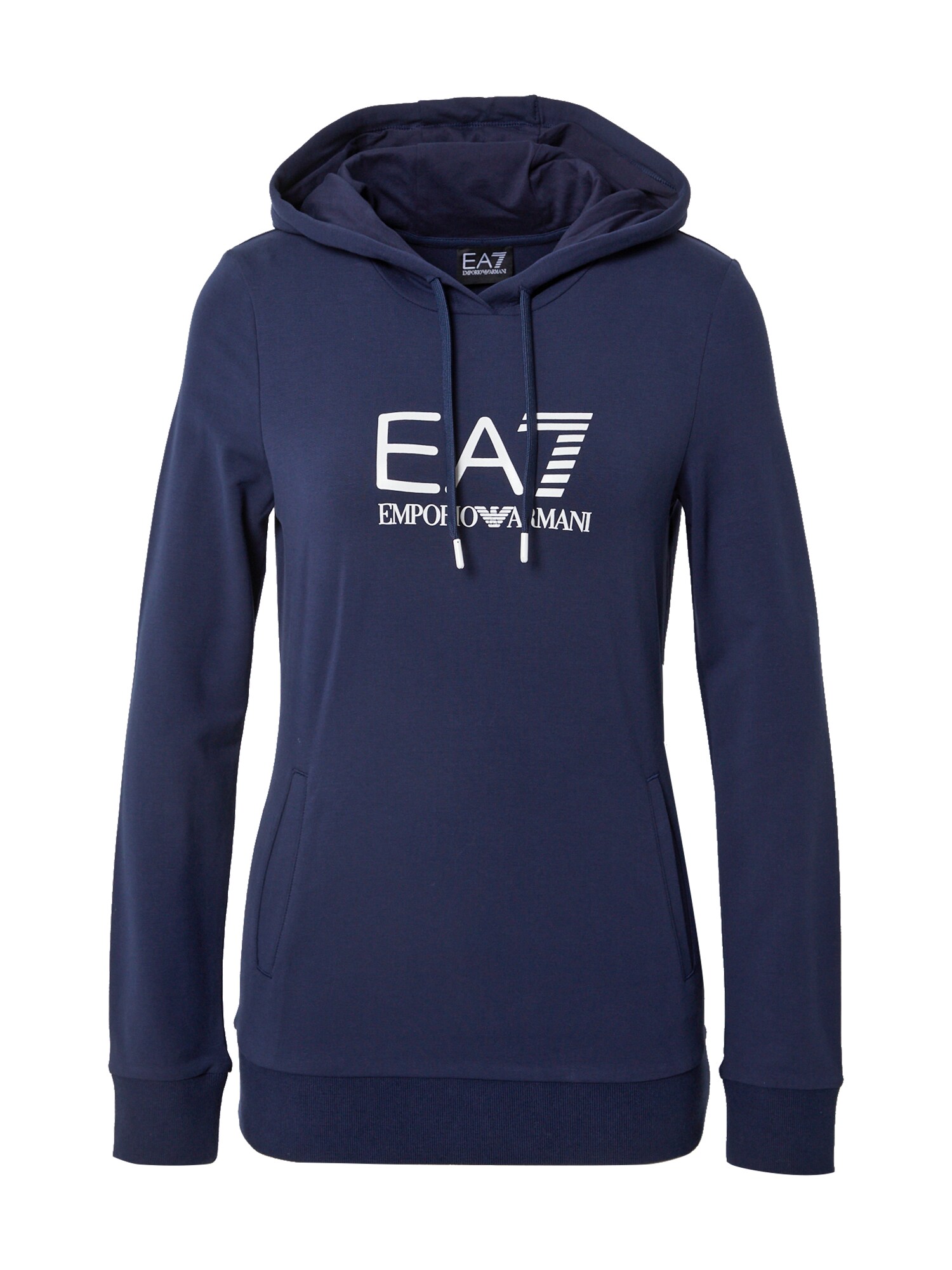 EA7 Emporio Armani Mikina  námornícka modrá / biela