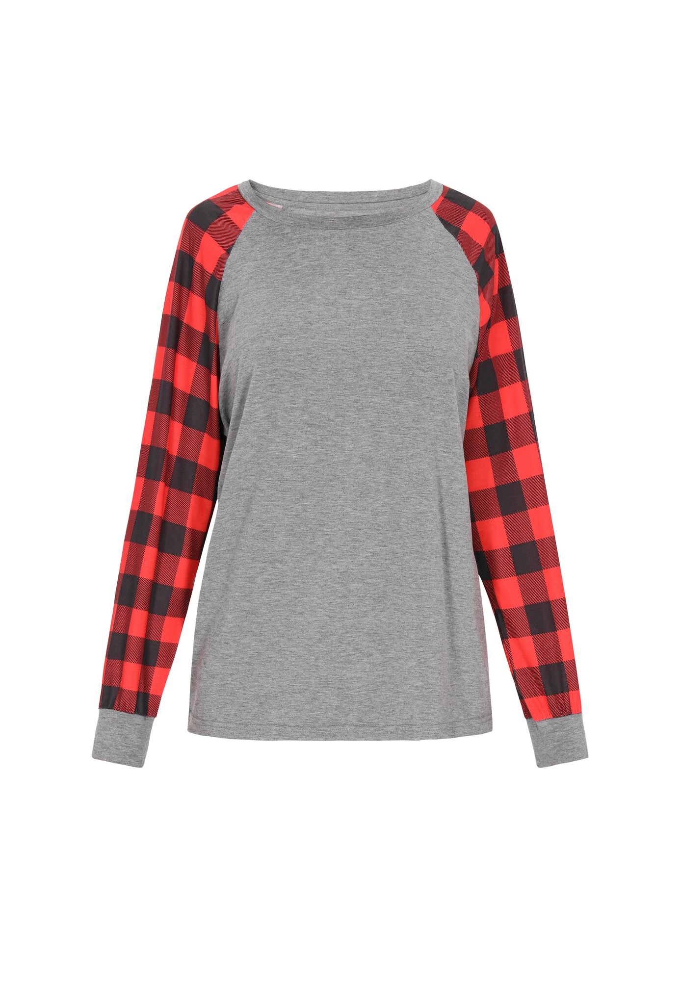 nelice Póló  szürke / rikító piros / fekete akciós termékkép 1