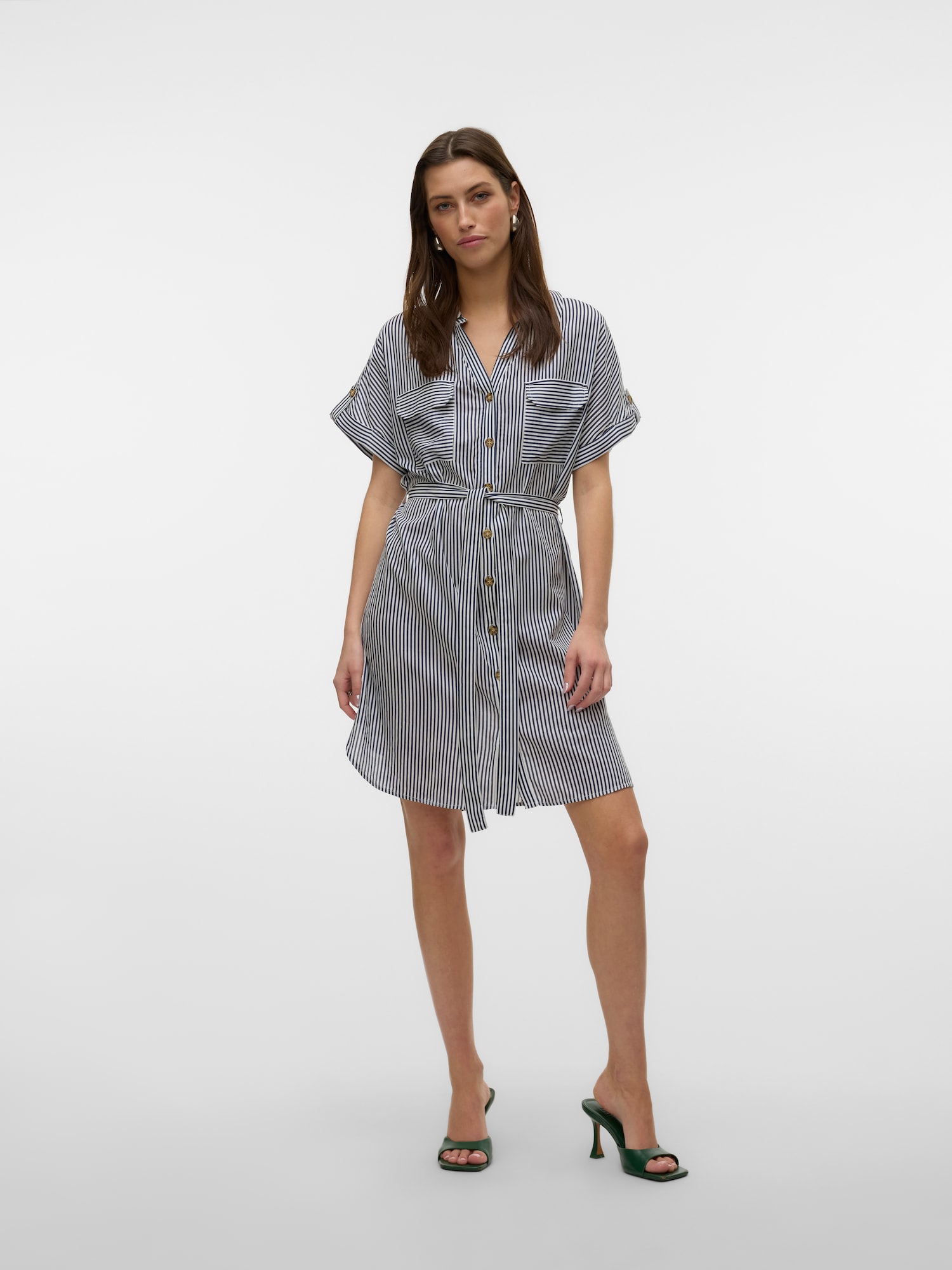 VERO MODA Ingruhák 'VMBumpy'  kék / fehér termék 2. képe