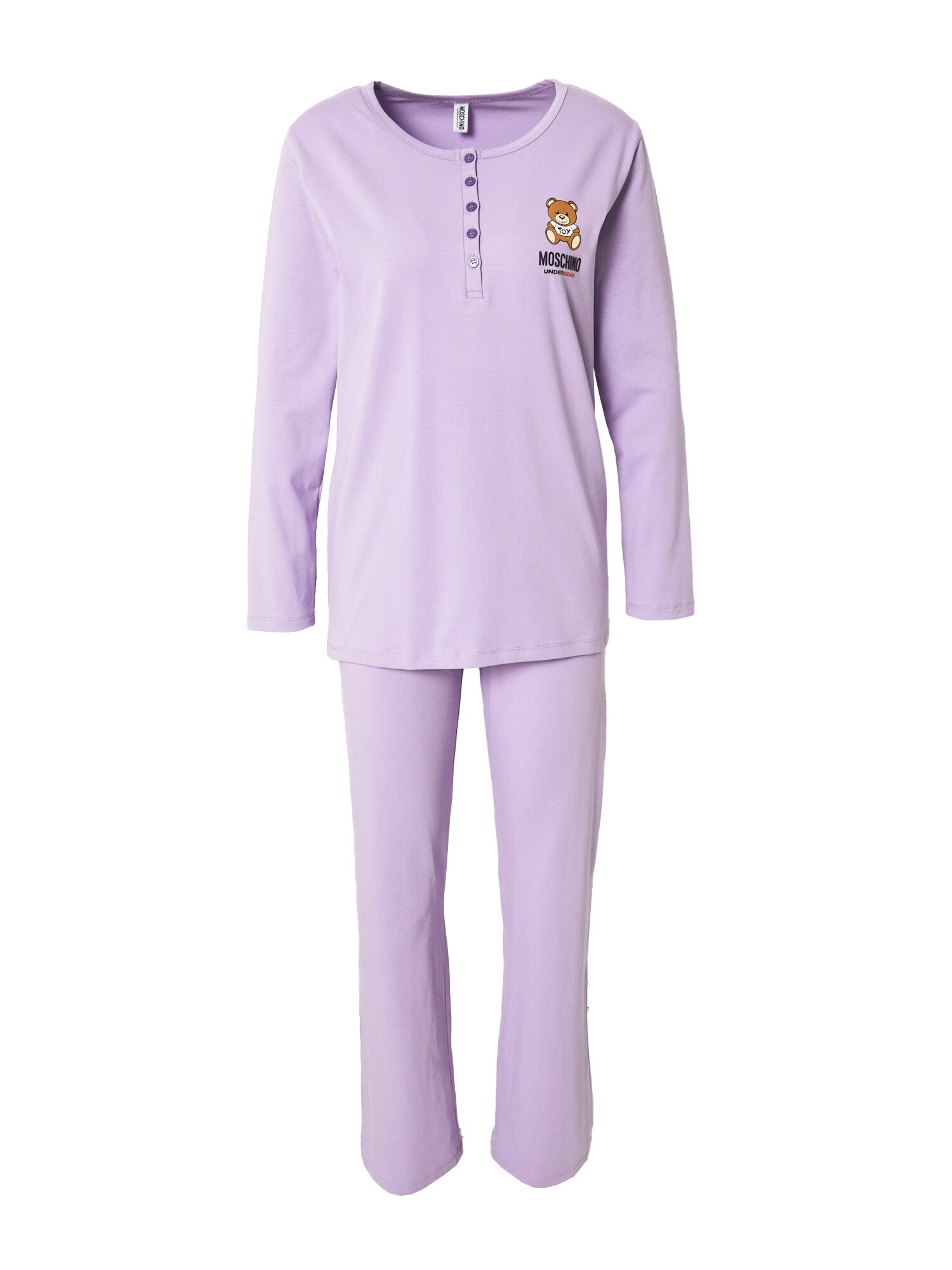 Moschino Underwear Pijama  castanho / roxo pastel / branco