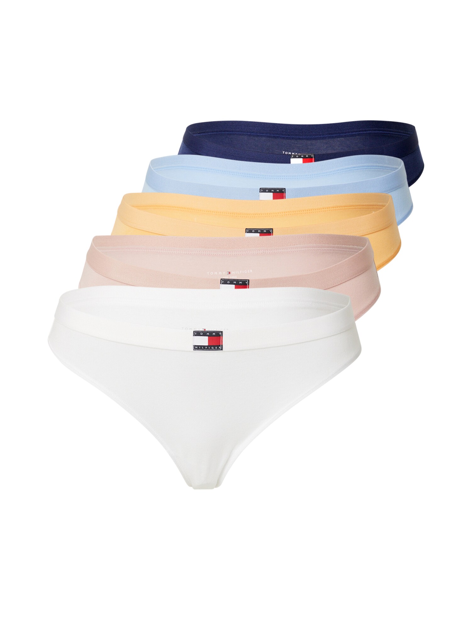 Tommy Hilfiger Underwear Tanga  albastru / albastru deschis / galben / roz pastel / alb