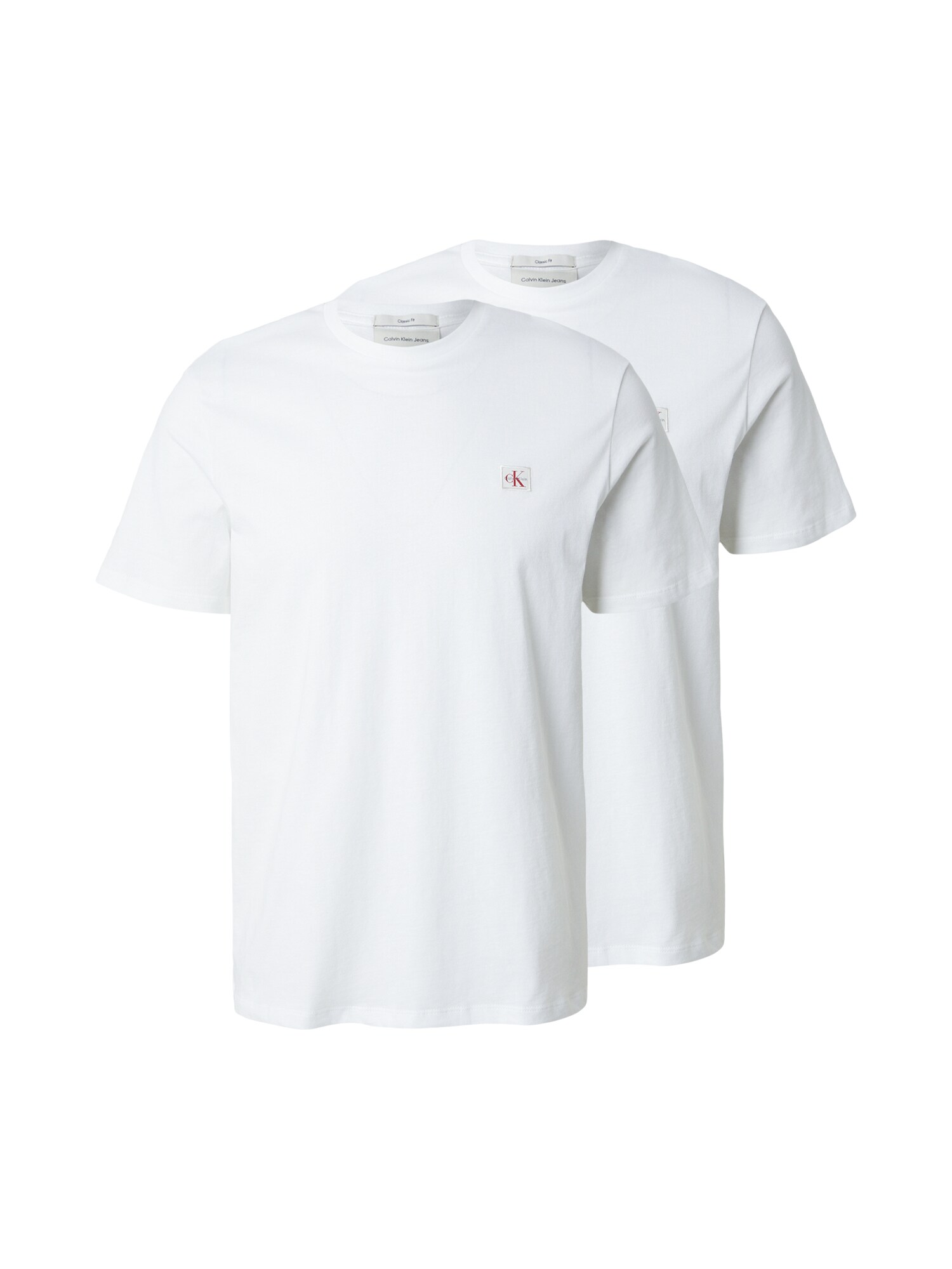 Calvin Klein Jeans Majica 'Monologo Patch T'  bela