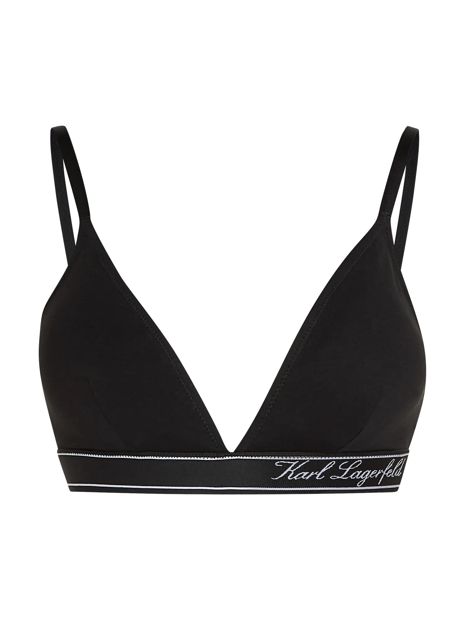 Karl Lagerfeld Sutien  negru / alb