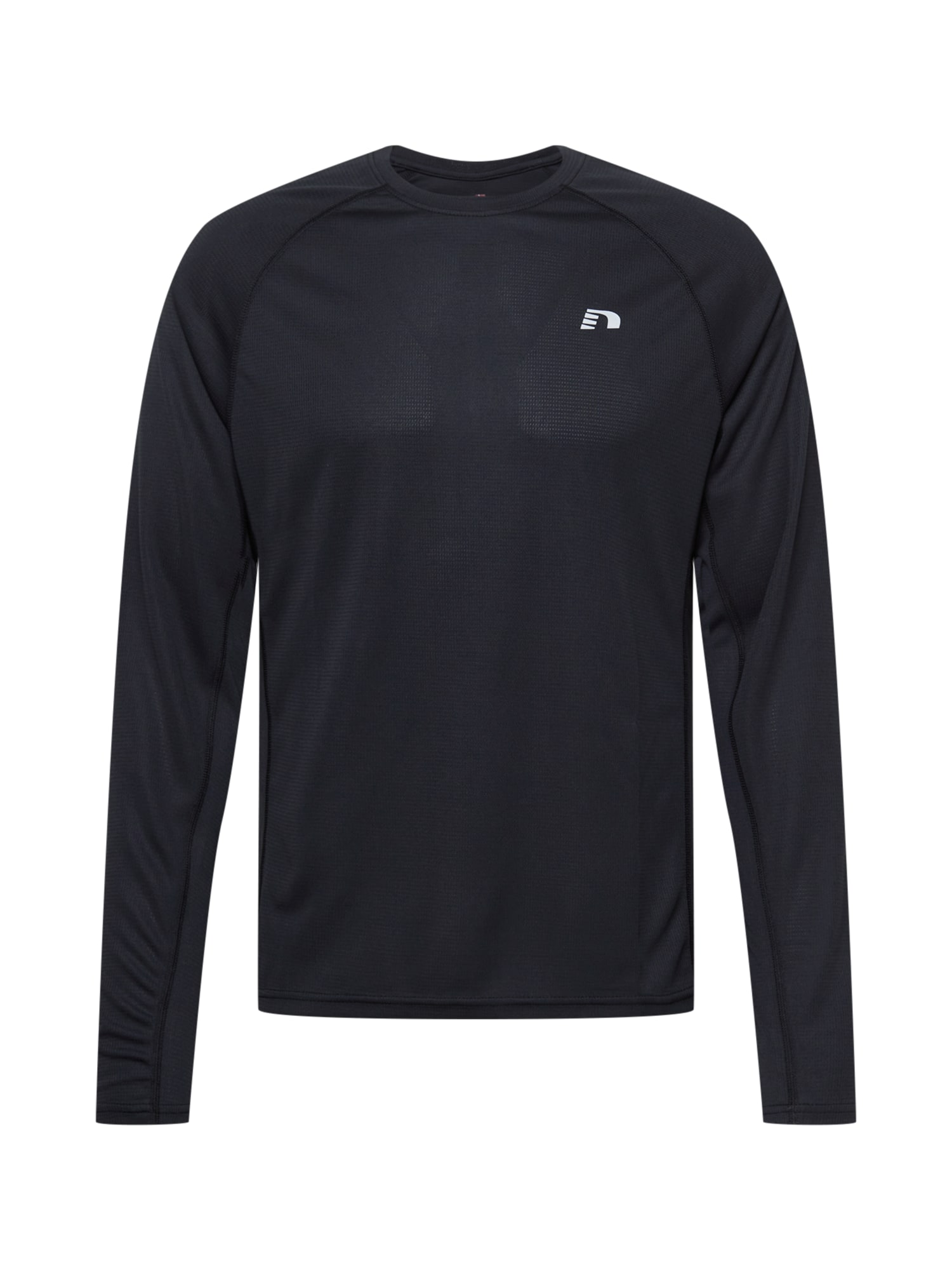 Newline Sportiniai marškinėliai sidabro pilka / juoda