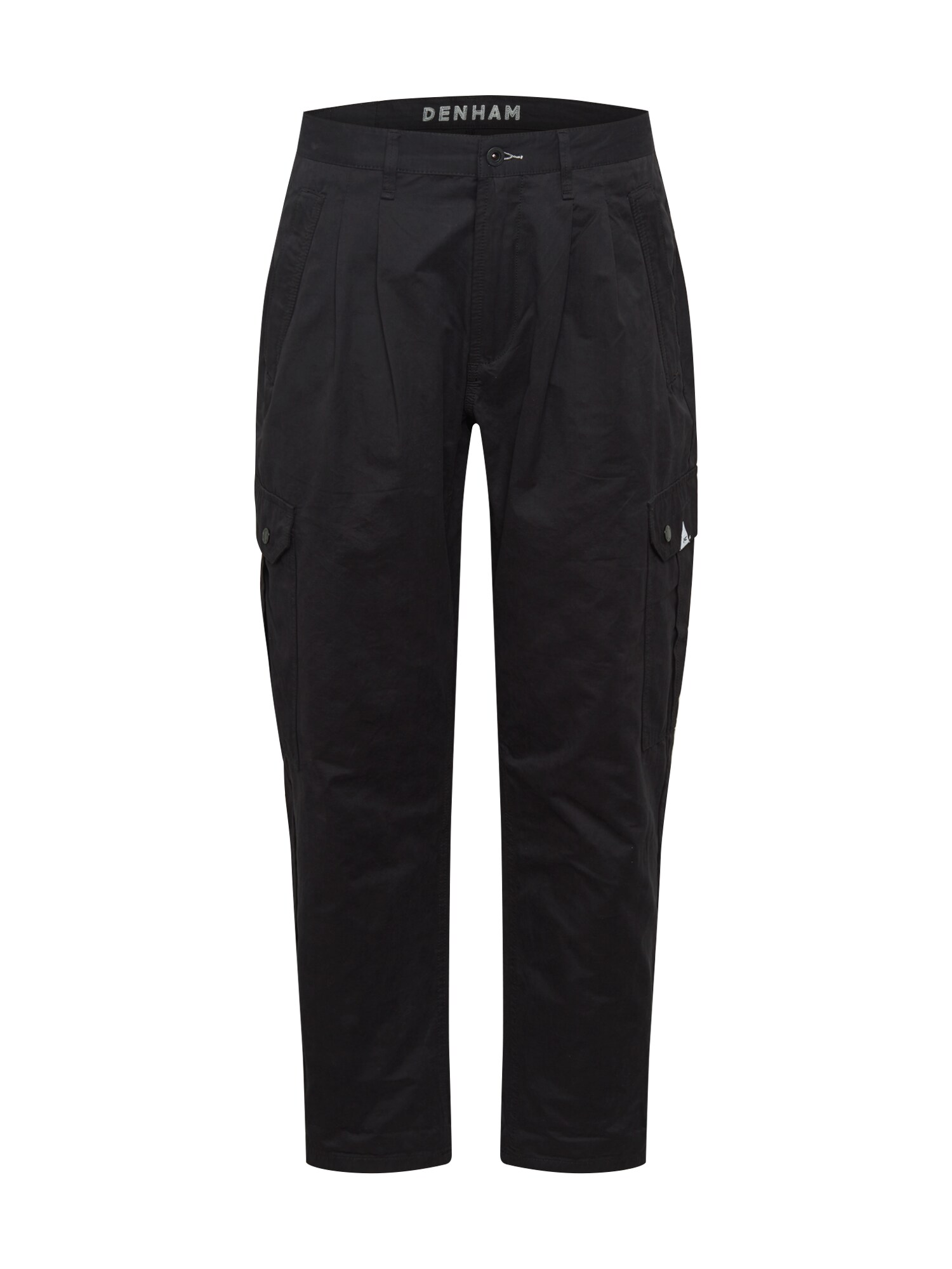DENHAM Darbinio stiliaus kelnės 'TRIAL'  juodo džinso spalva