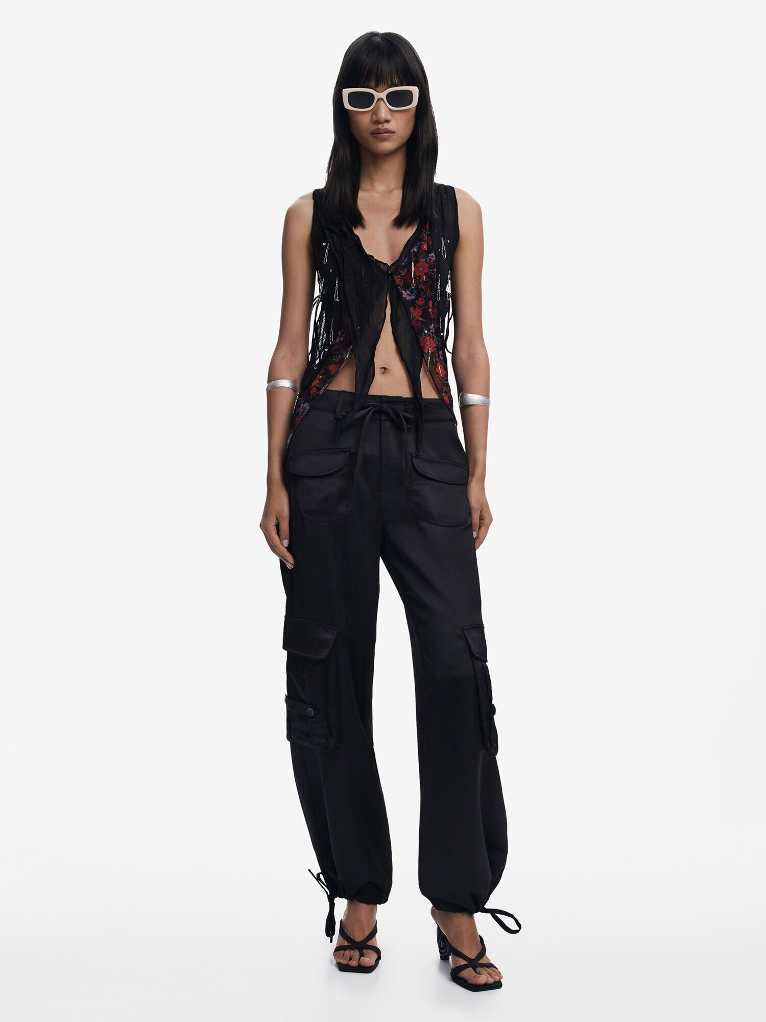 Desigual Top  kék / lila / piros / fekete termék 2. képe