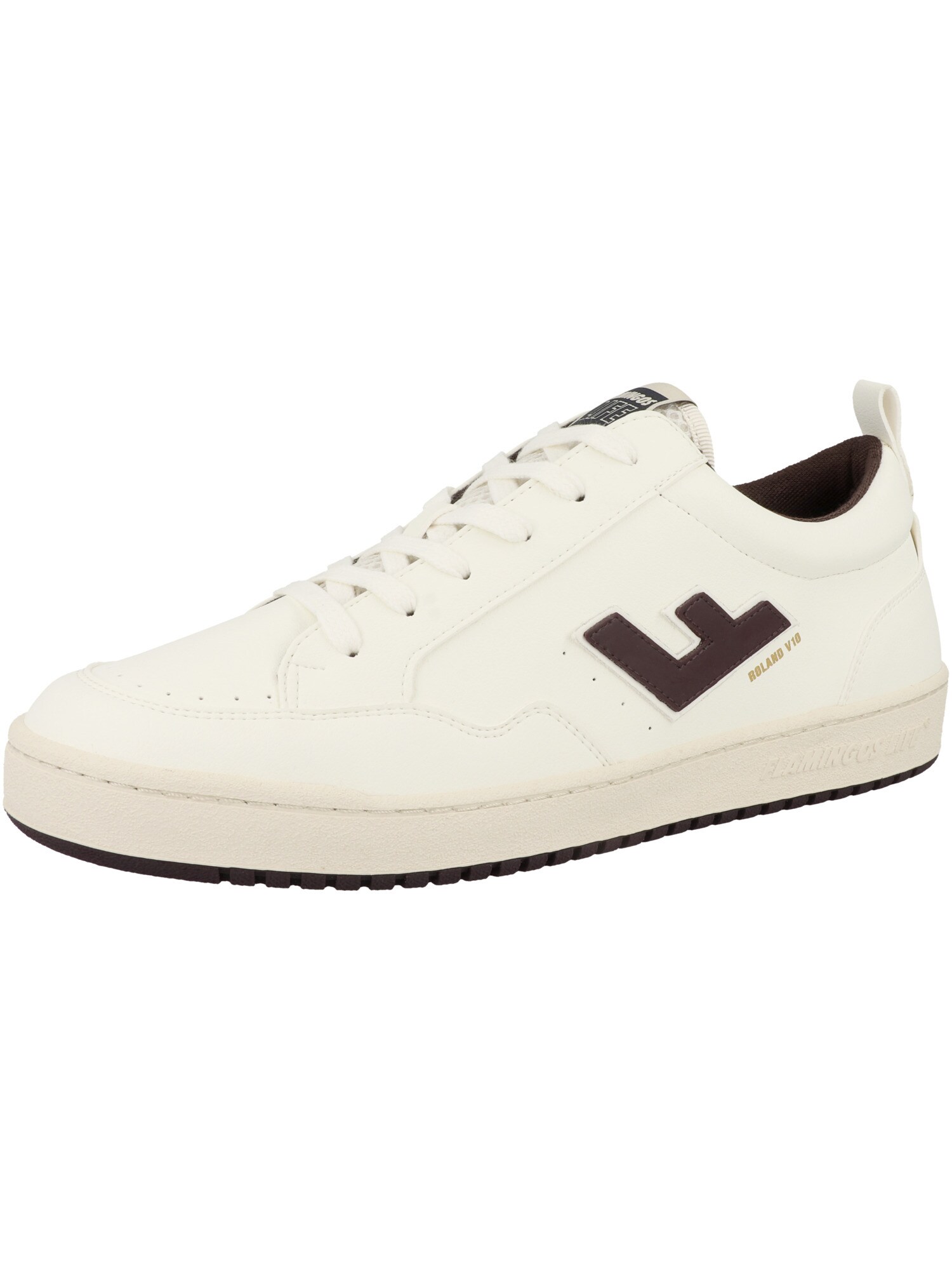 Flamingos' Life Zapatillas deportivas bajas 'Roland V.10' marrón oscuro / blanco